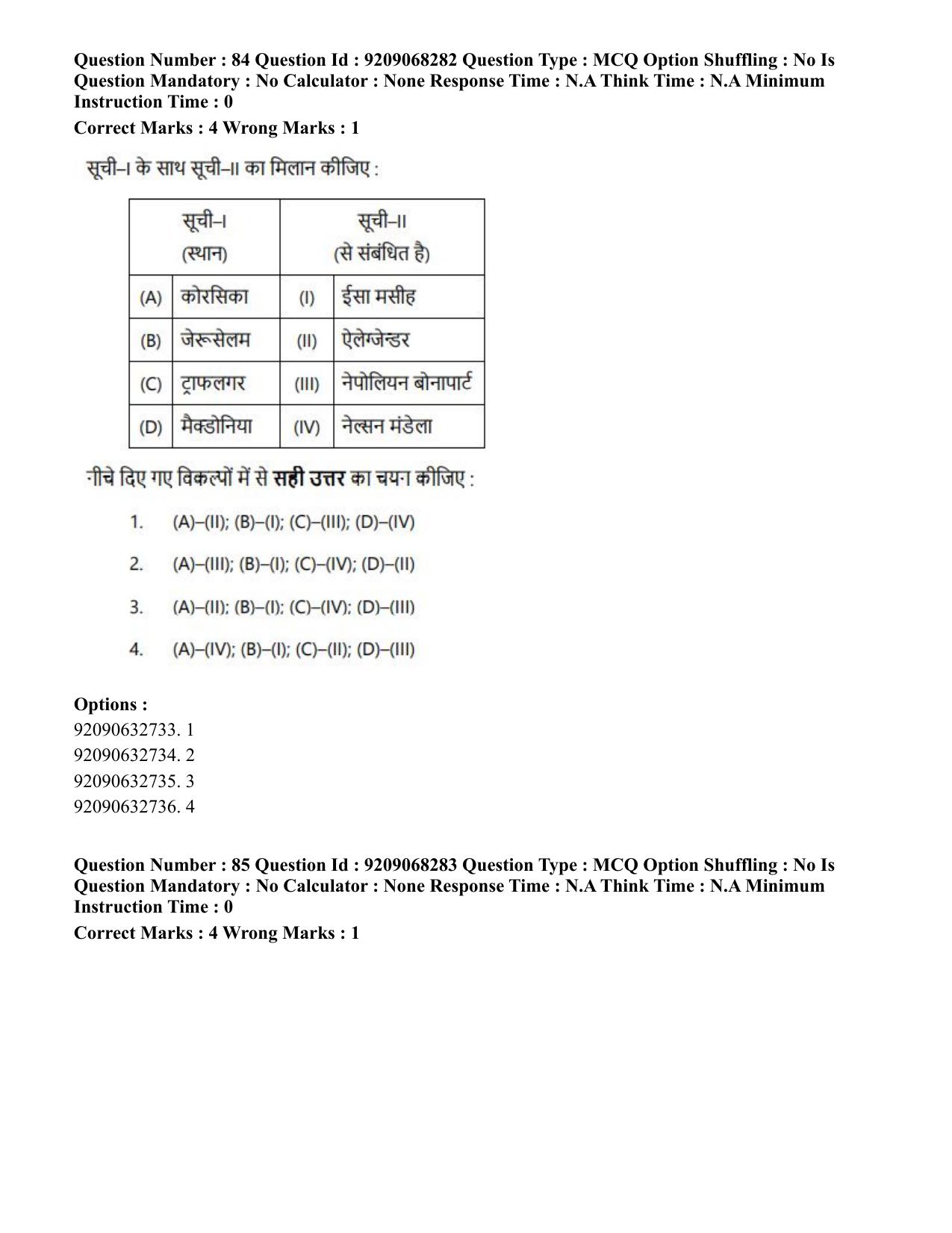 CUET PG 2023: COQP03 – B.Ed (Hindi)-Shift 2 (08-06-2023) Question Paper - Page 100