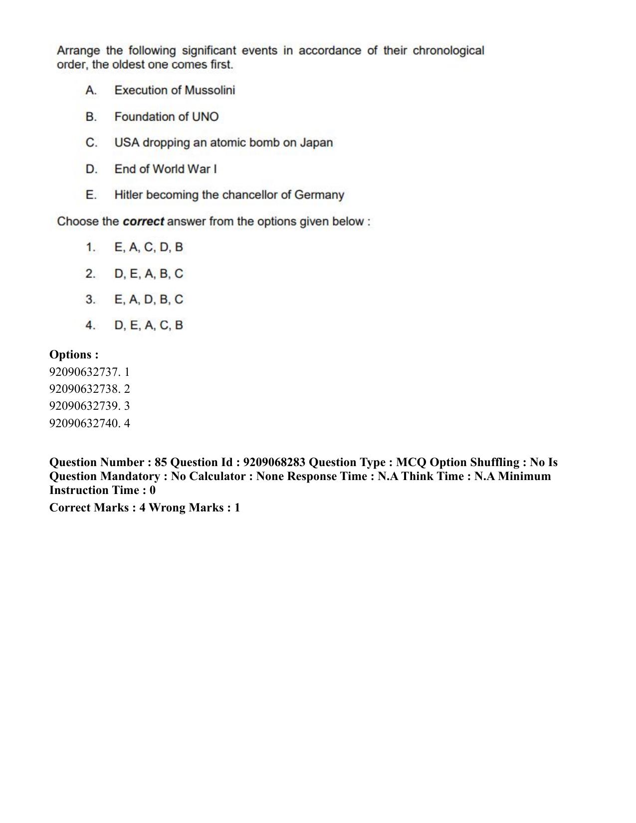 CUET PG 2023: COQP03 – B.Ed (Hindi)-Shift 2 (08-06-2023) Question Paper - Page 101