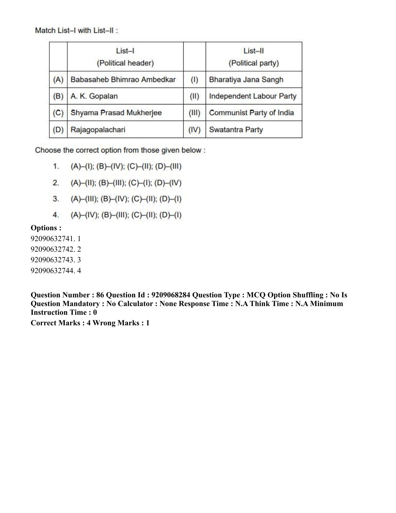 CUET PG 2023: COQP03 – B.Ed (Hindi)-Shift 2 (08-06-2023) Question Paper - Page 103