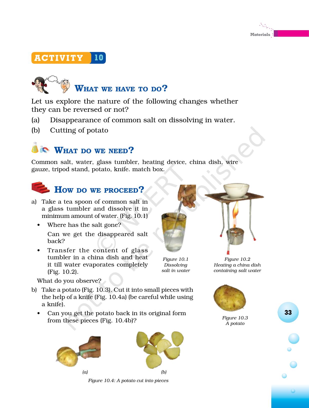 NCERT Laboratory Manuals for Class VI to VIII Science - Theme 2- Materials - Page 9