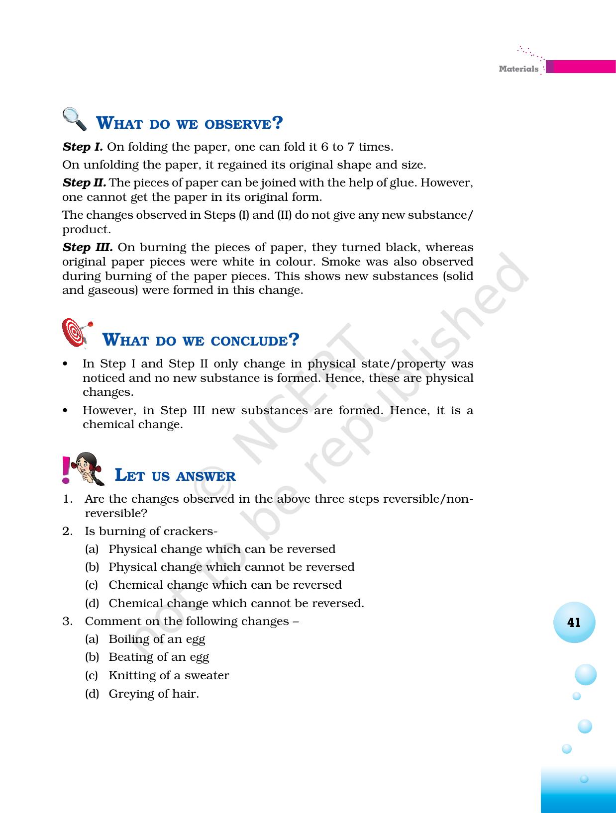 NCERT Laboratory Manuals for Class VI to VIII Science - Theme 2- Materials - Page 17