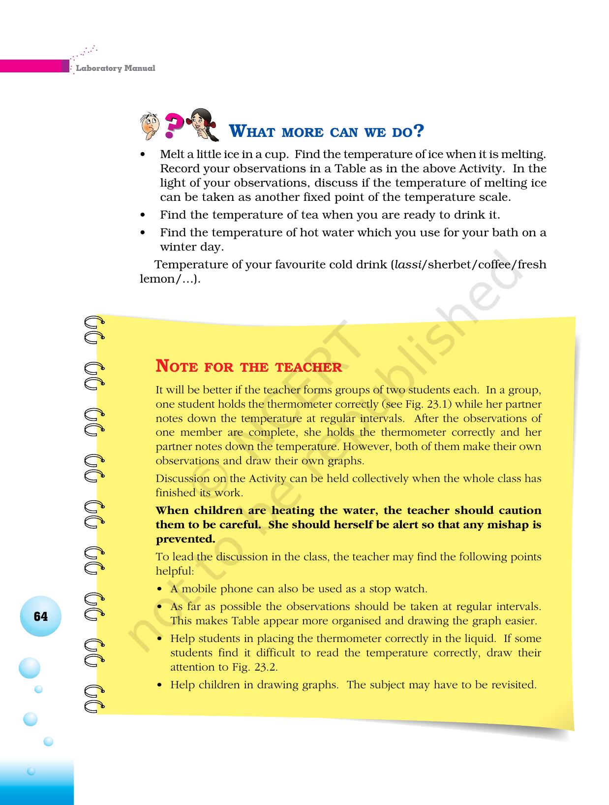 NCERT Laboratory Manuals for Class VI to VIII Science - Theme 2- Materials - Page 40