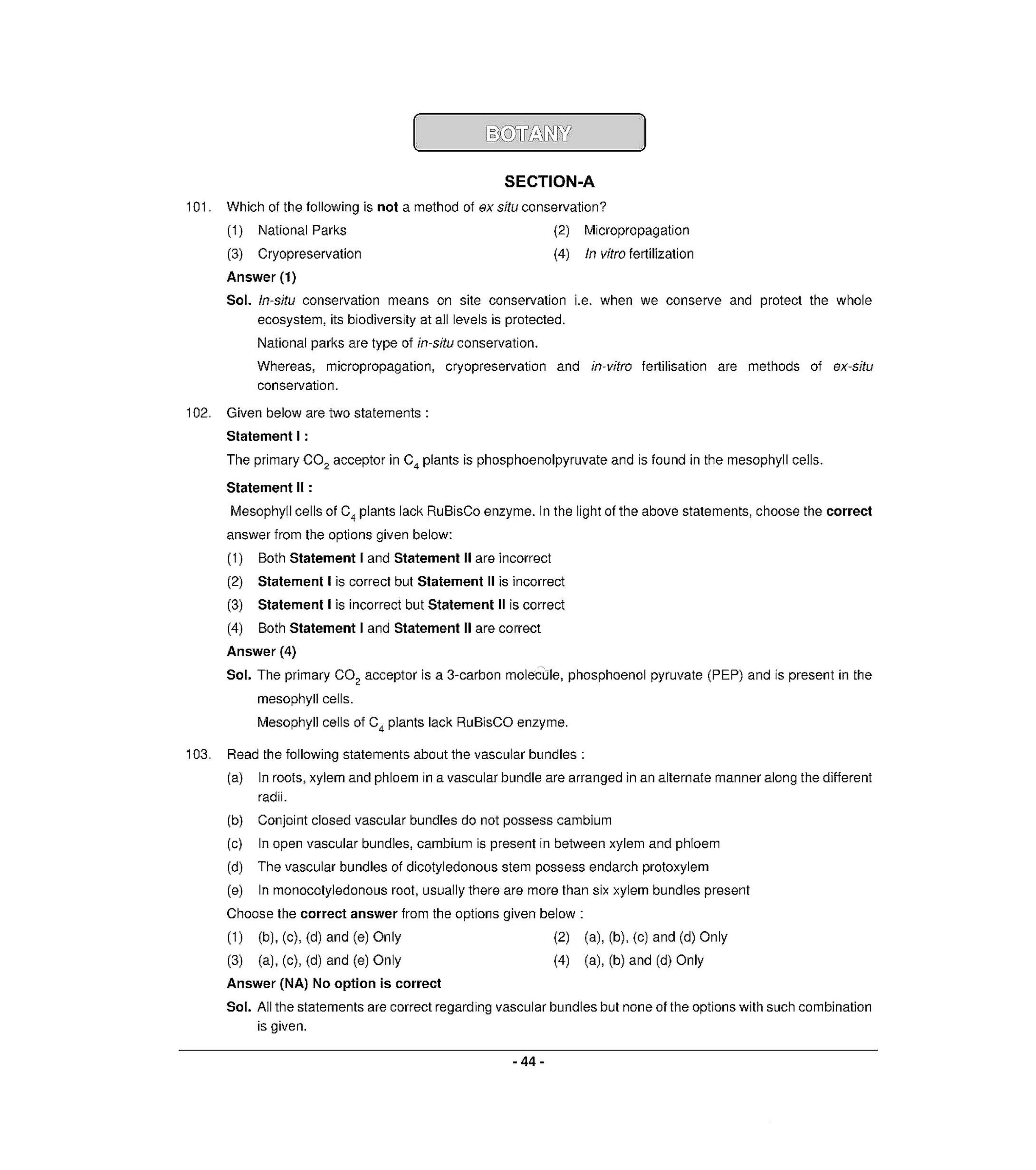 NEET T3 2021 Question Paper - Page 43