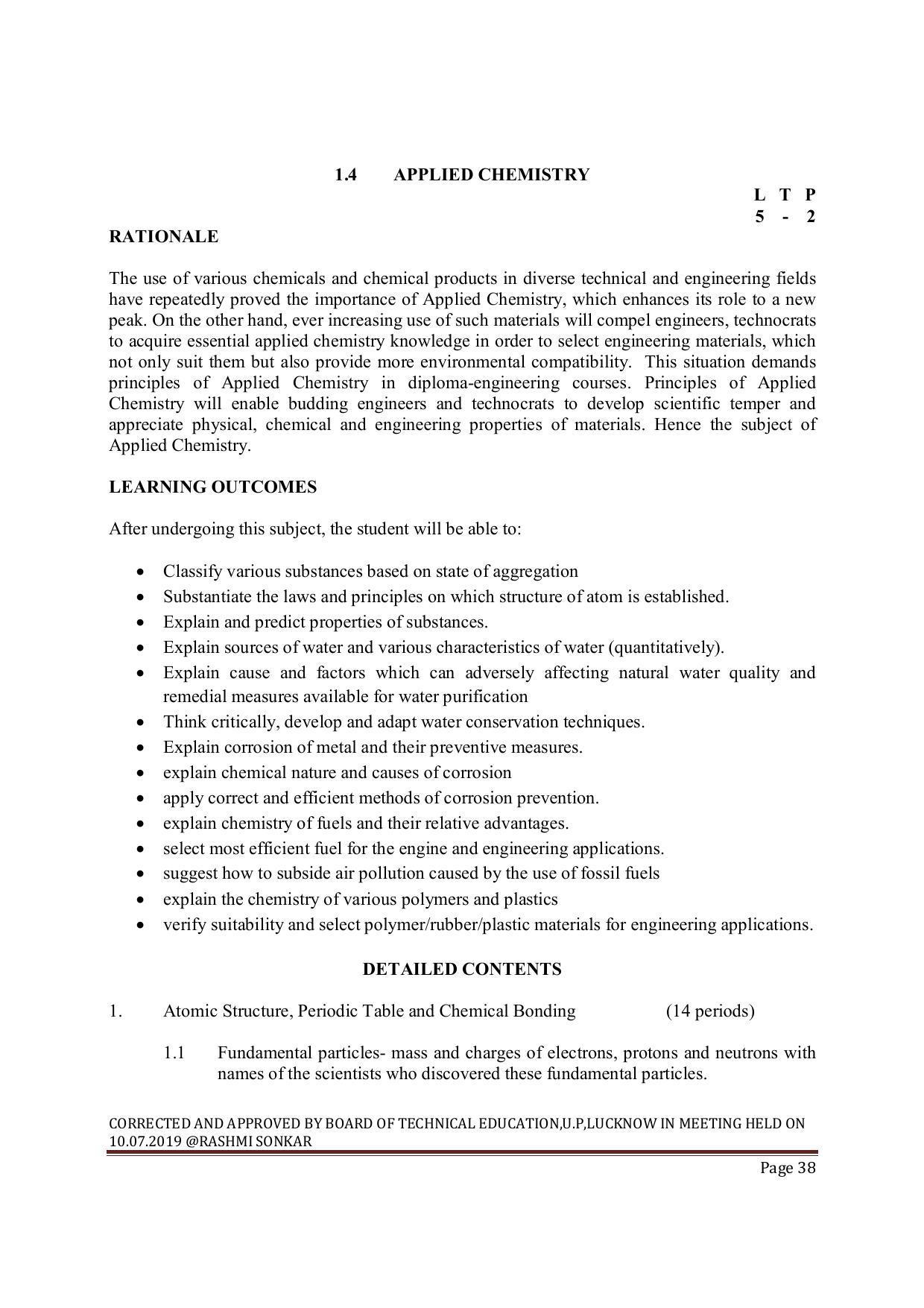 EFFECTIVE FROM JULY 2019-20 - SIX SEMESTER DIPLOMA COURSE IN MECHANICAL ENGINEERING ( REFRIGERATION & AIR CONDITIONING) - Page 38
