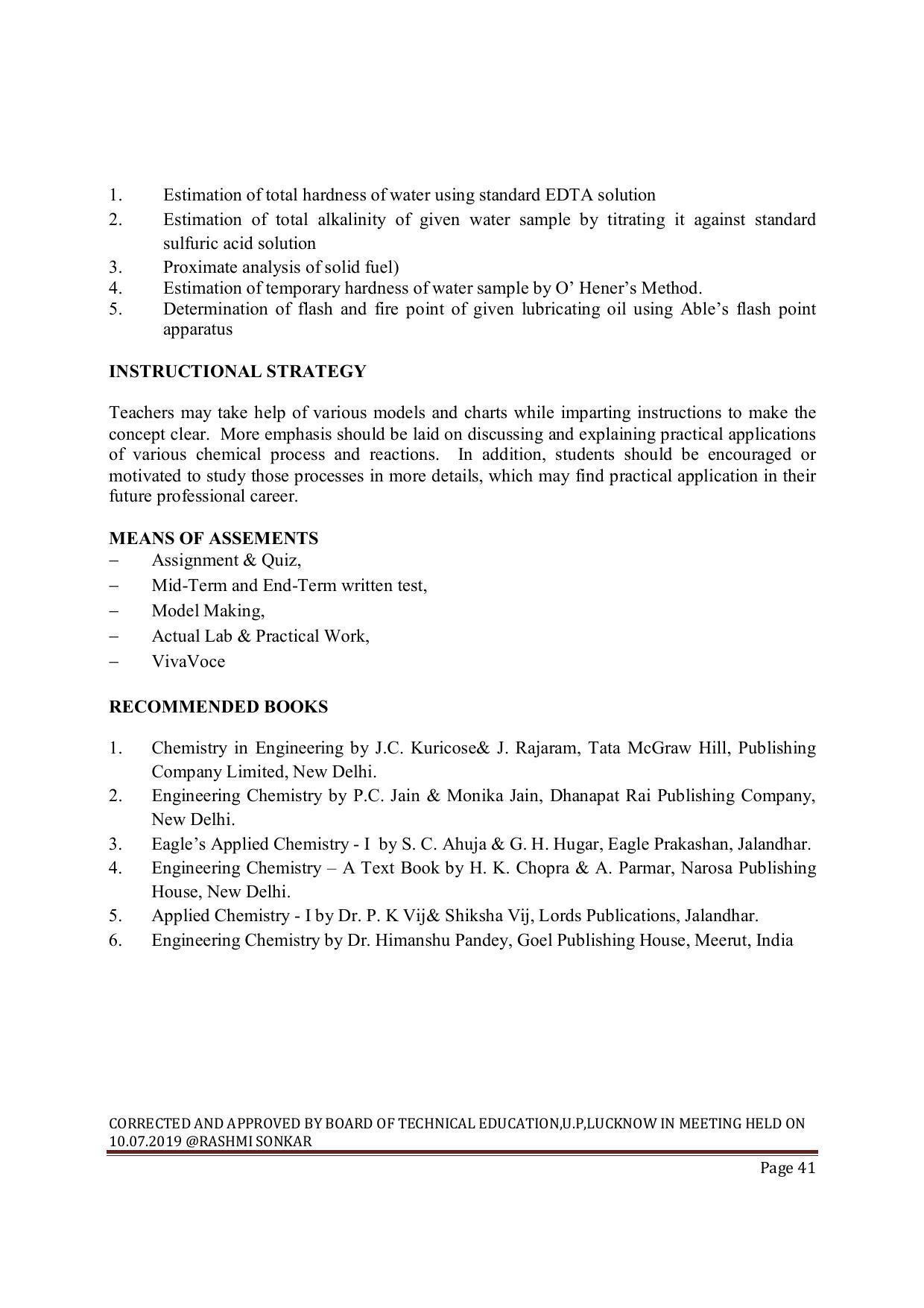 EFFECTIVE FROM JULY 2019-20 - SIX SEMESTER DIPLOMA COURSE IN MECHANICAL ENGINEERING ( REFRIGERATION & AIR CONDITIONING) - Page 41