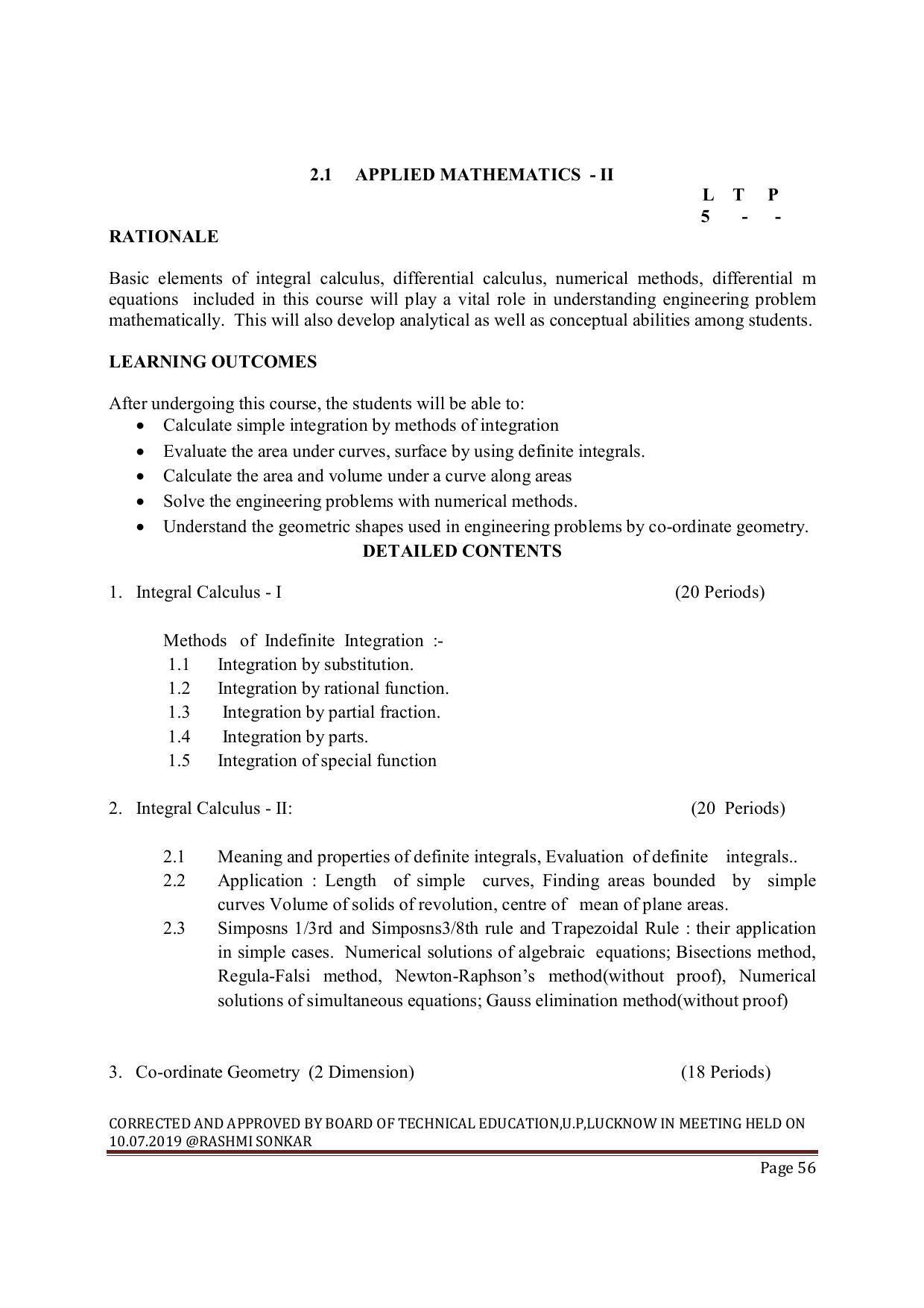 EFFECTIVE FROM JULY 2019-20 - SIX SEMESTER DIPLOMA COURSE IN MECHANICAL ENGINEERING ( REFRIGERATION & AIR CONDITIONING) - Page 56