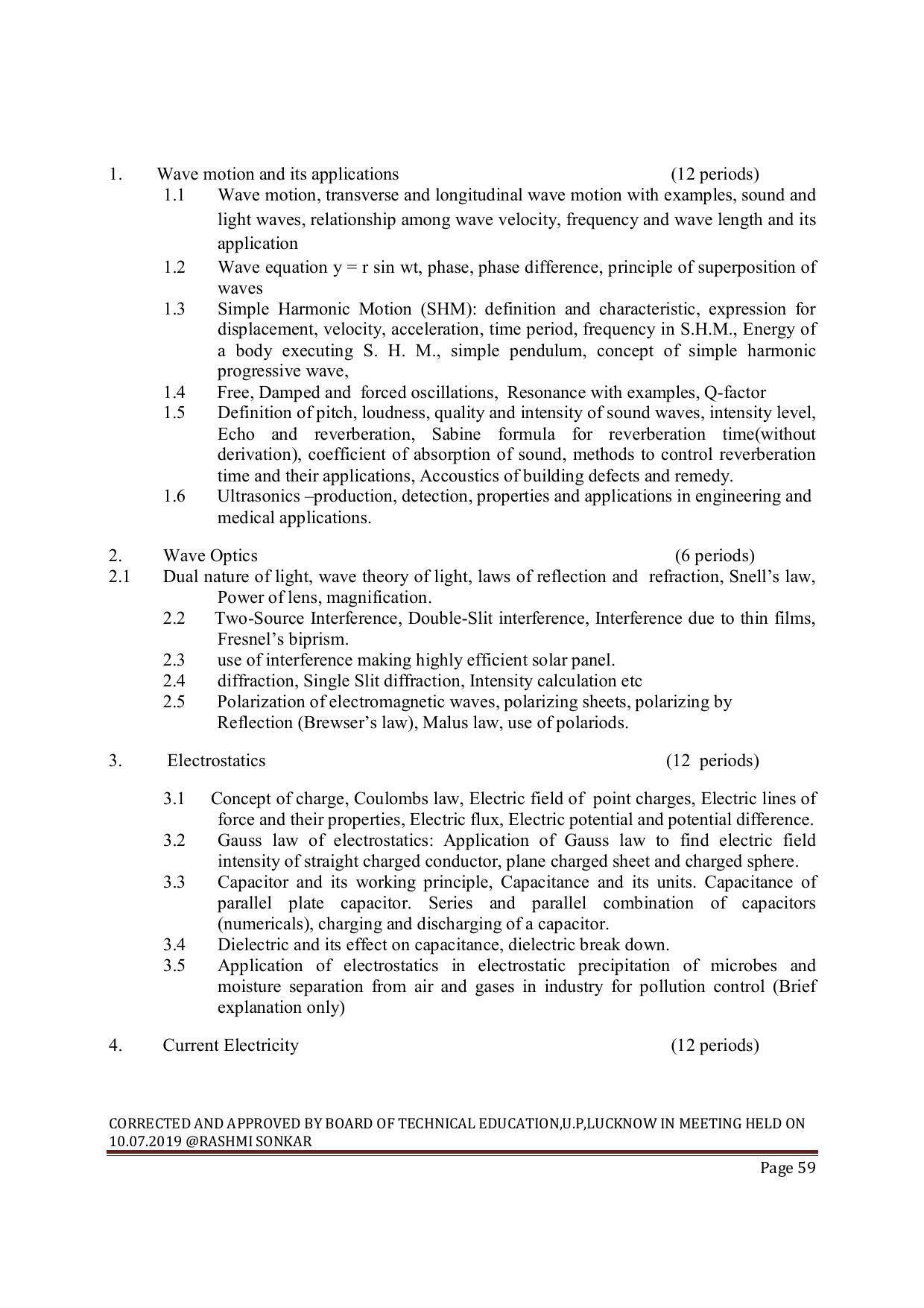 EFFECTIVE FROM JULY 2019-20 - SIX SEMESTER DIPLOMA COURSE IN MECHANICAL ENGINEERING ( REFRIGERATION & AIR CONDITIONING) - Page 59