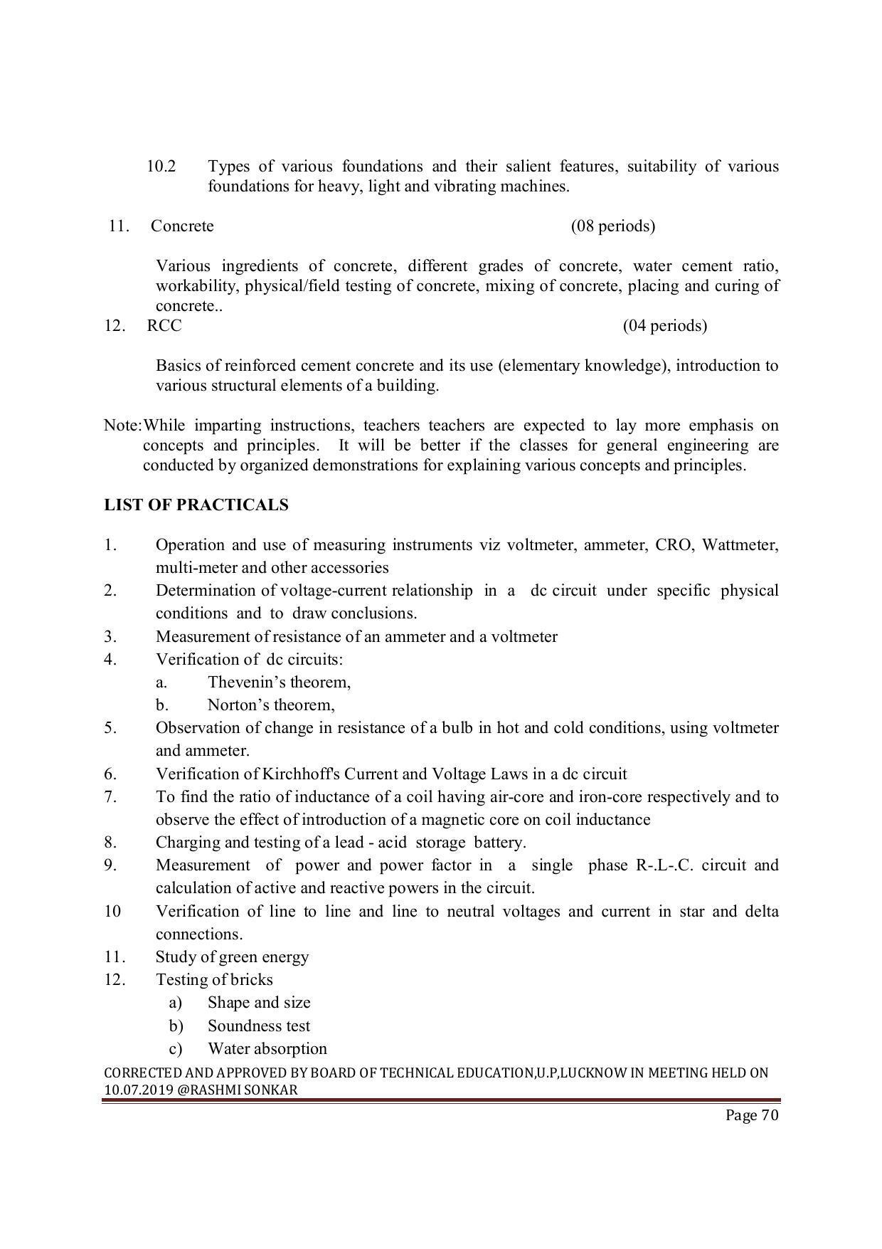 EFFECTIVE FROM JULY 2019-20 - SIX SEMESTER DIPLOMA COURSE IN MECHANICAL ENGINEERING ( REFRIGERATION & AIR CONDITIONING) - Page 70