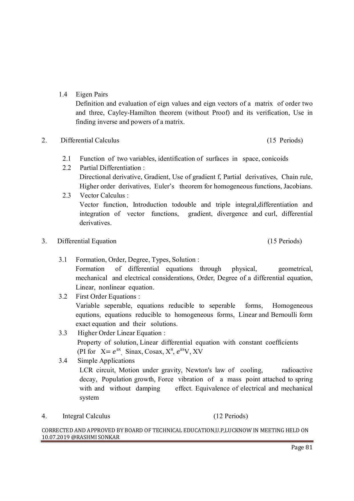 EFFECTIVE FROM JULY 2019-20 - SIX SEMESTER DIPLOMA COURSE IN MECHANICAL ENGINEERING ( REFRIGERATION & AIR CONDITIONING) - Page 81