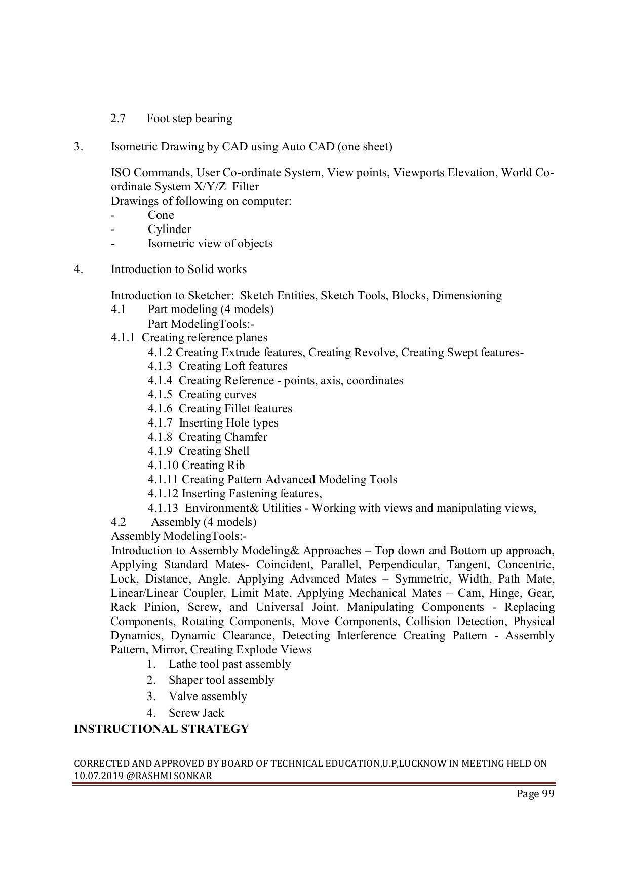 EFFECTIVE FROM JULY 2019-20 - SIX SEMESTER DIPLOMA COURSE IN MECHANICAL ENGINEERING ( REFRIGERATION & AIR CONDITIONING) - Page 99