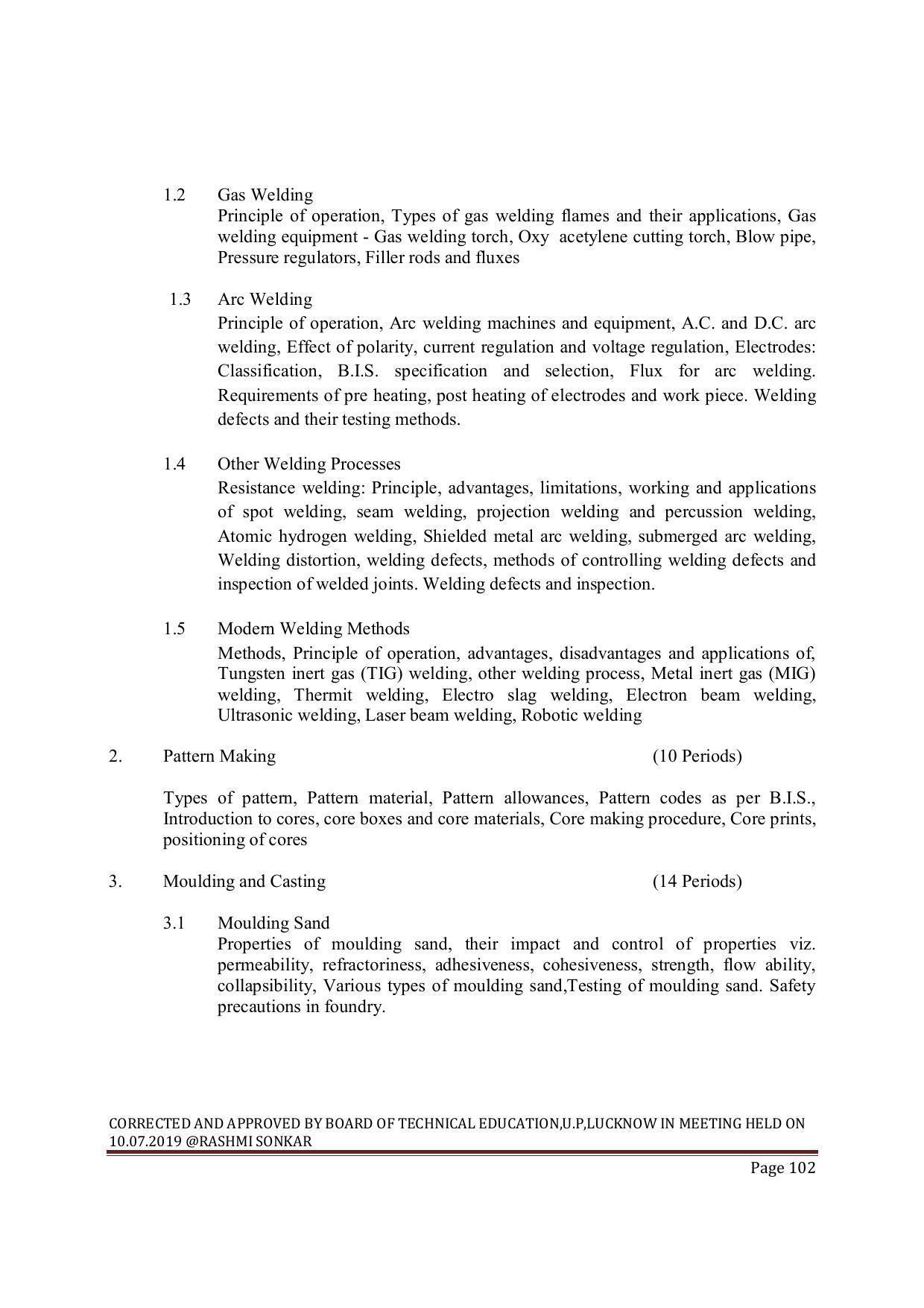 EFFECTIVE FROM JULY 2019-20 - SIX SEMESTER DIPLOMA COURSE IN MECHANICAL ENGINEERING ( REFRIGERATION & AIR CONDITIONING) - Page 102