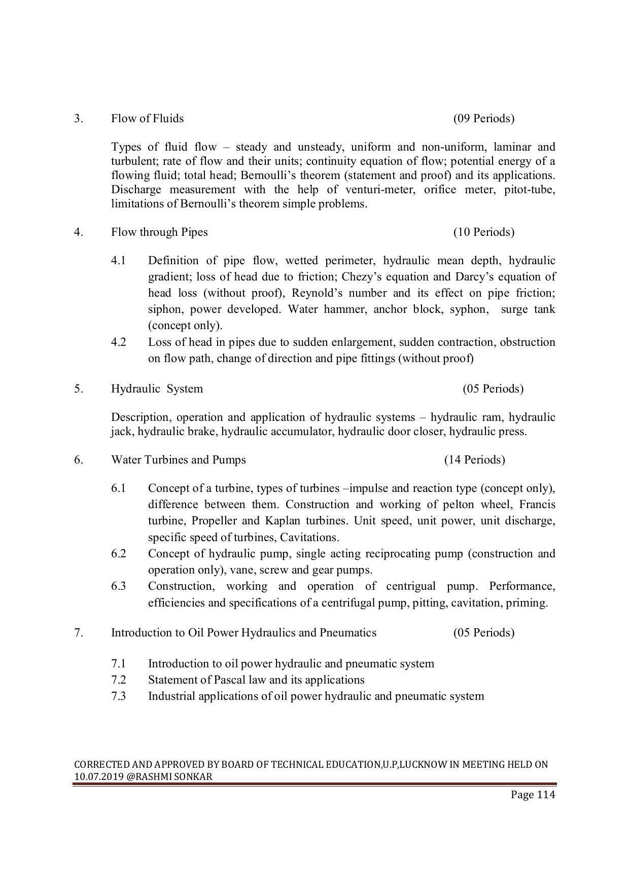 EFFECTIVE FROM JULY 2019-20 - SIX SEMESTER DIPLOMA COURSE IN MECHANICAL ENGINEERING ( REFRIGERATION & AIR CONDITIONING) - Page 114