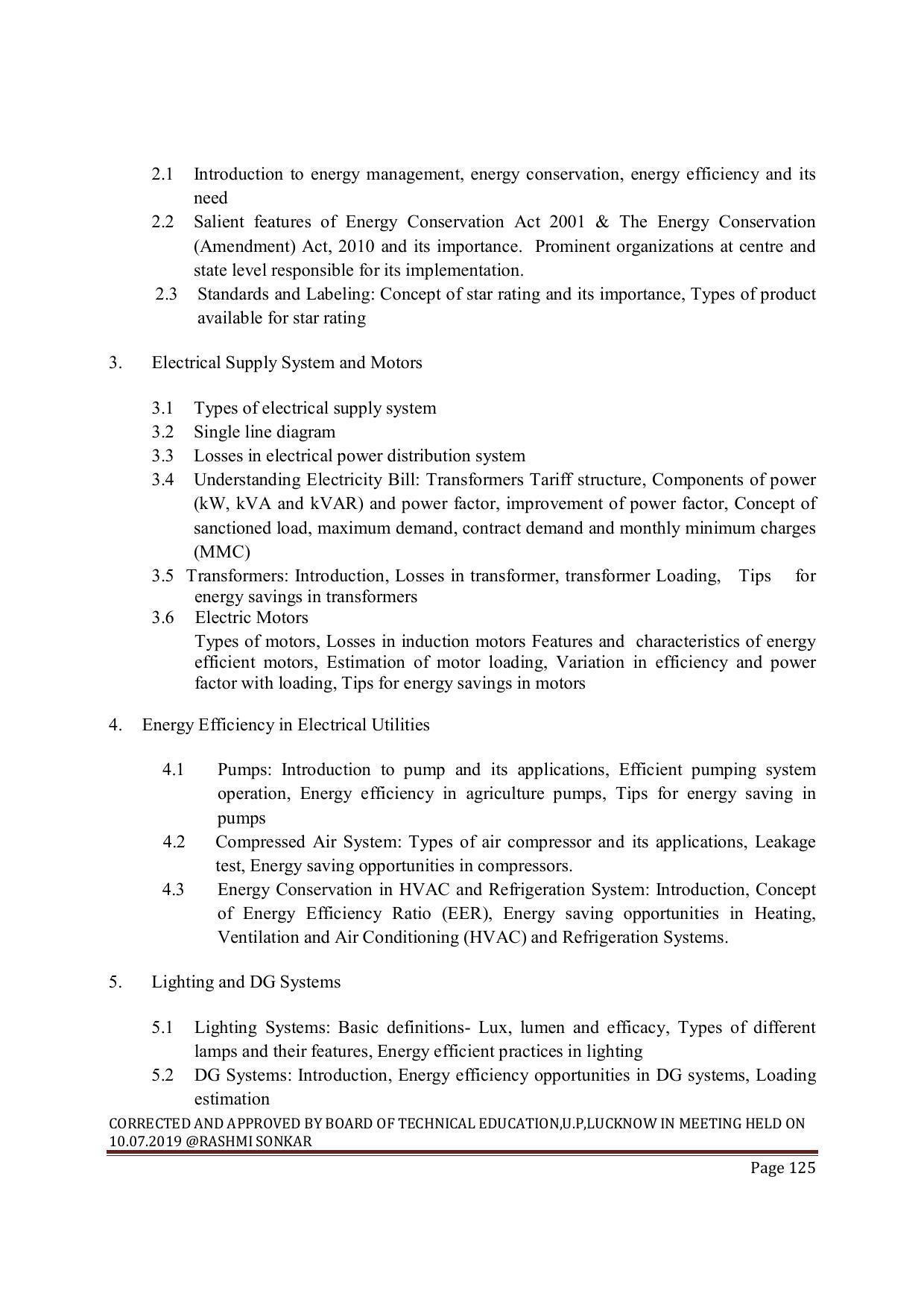 EFFECTIVE FROM JULY 2019-20 - SIX SEMESTER DIPLOMA COURSE IN MECHANICAL ENGINEERING ( REFRIGERATION & AIR CONDITIONING) - Page 125
