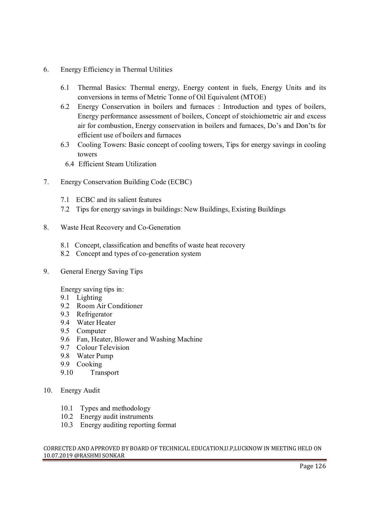 EFFECTIVE FROM JULY 2019-20 - SIX SEMESTER DIPLOMA COURSE IN MECHANICAL ENGINEERING ( REFRIGERATION & AIR CONDITIONING) - Page 126