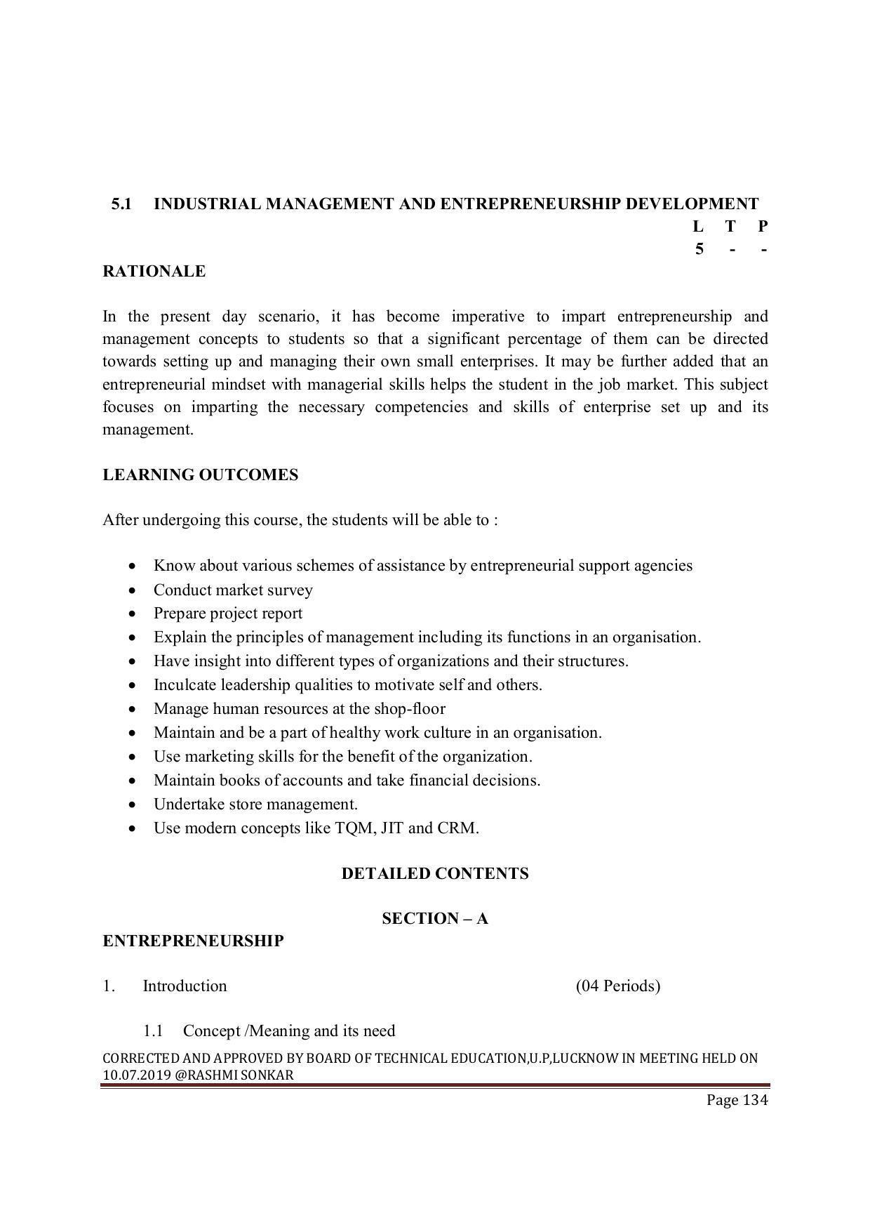 EFFECTIVE FROM JULY 2019-20 - SIX SEMESTER DIPLOMA COURSE IN MECHANICAL ENGINEERING ( REFRIGERATION & AIR CONDITIONING) - Page 134