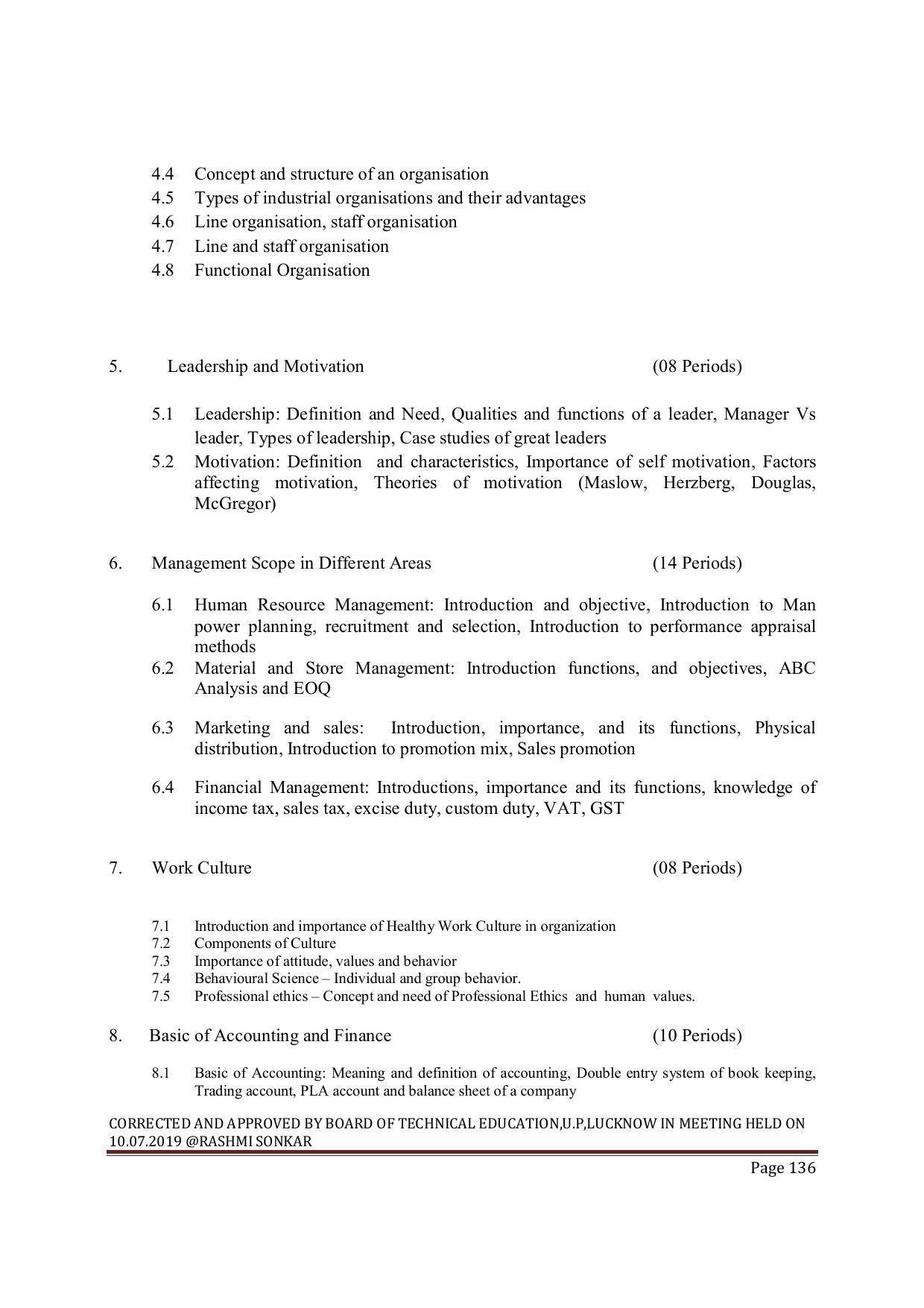 EFFECTIVE FROM JULY 2019-20 - SIX SEMESTER DIPLOMA COURSE IN MECHANICAL ENGINEERING ( REFRIGERATION & AIR CONDITIONING) - Page 136