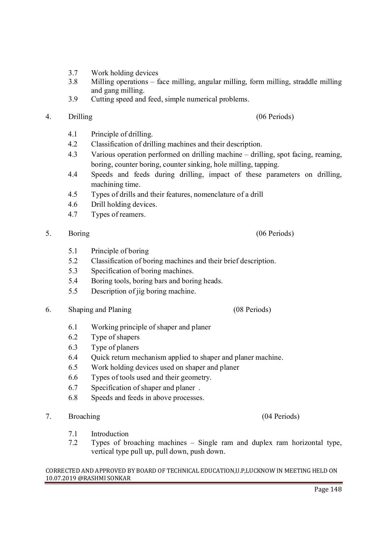 EFFECTIVE FROM JULY 2019-20 - SIX SEMESTER DIPLOMA COURSE IN MECHANICAL ENGINEERING ( REFRIGERATION & AIR CONDITIONING) - Page 148
