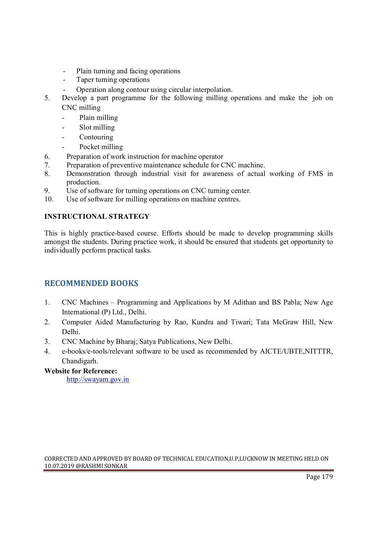 EFFECTIVE FROM JULY 2019-20 - SIX SEMESTER DIPLOMA COURSE IN MECHANICAL ENGINEERING ( REFRIGERATION & AIR CONDITIONING) - Page 179