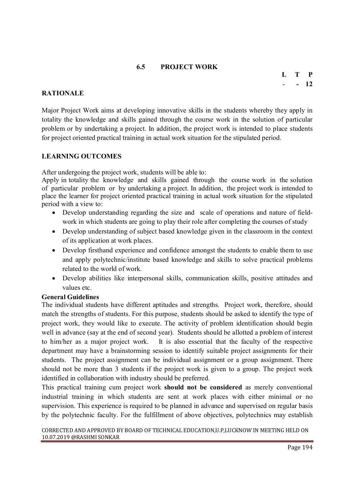 EFFECTIVE FROM JULY 2019-20 - SIX SEMESTER DIPLOMA COURSE IN MECHANICAL ENGINEERING ( REFRIGERATION & AIR CONDITIONING) - Page 194