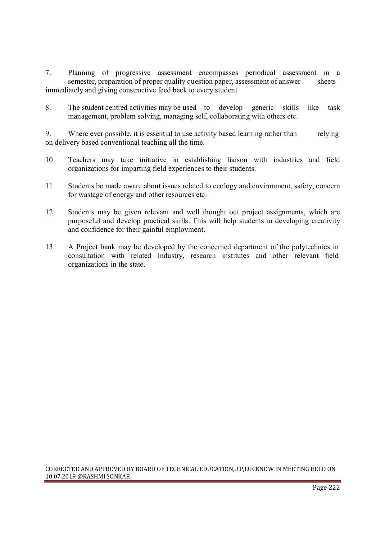 EFFECTIVE FROM JULY 2019-20 - SIX SEMESTER DIPLOMA COURSE IN MECHANICAL ENGINEERING ( REFRIGERATION & AIR CONDITIONING) - Page 222