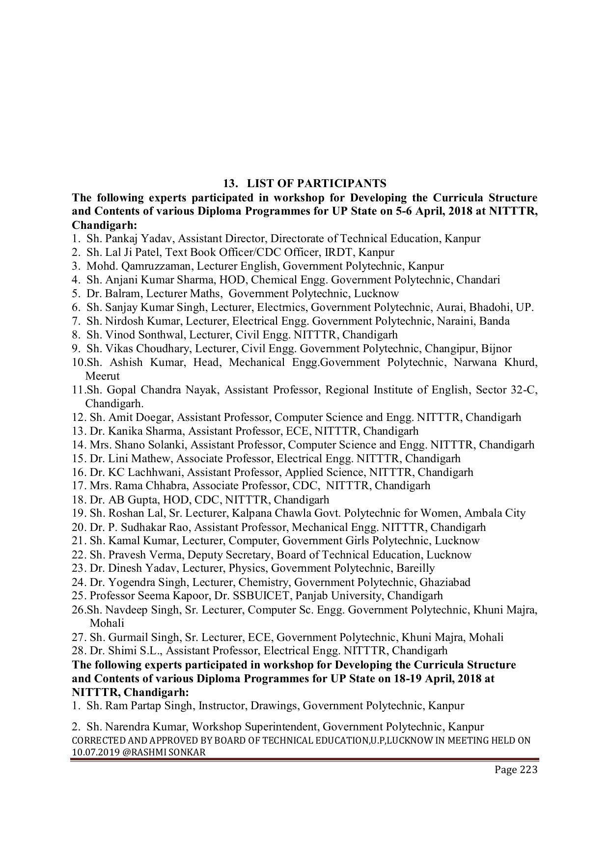 EFFECTIVE FROM JULY 2019-20 - SIX SEMESTER DIPLOMA COURSE IN MECHANICAL ENGINEERING ( REFRIGERATION & AIR CONDITIONING) - Page 223