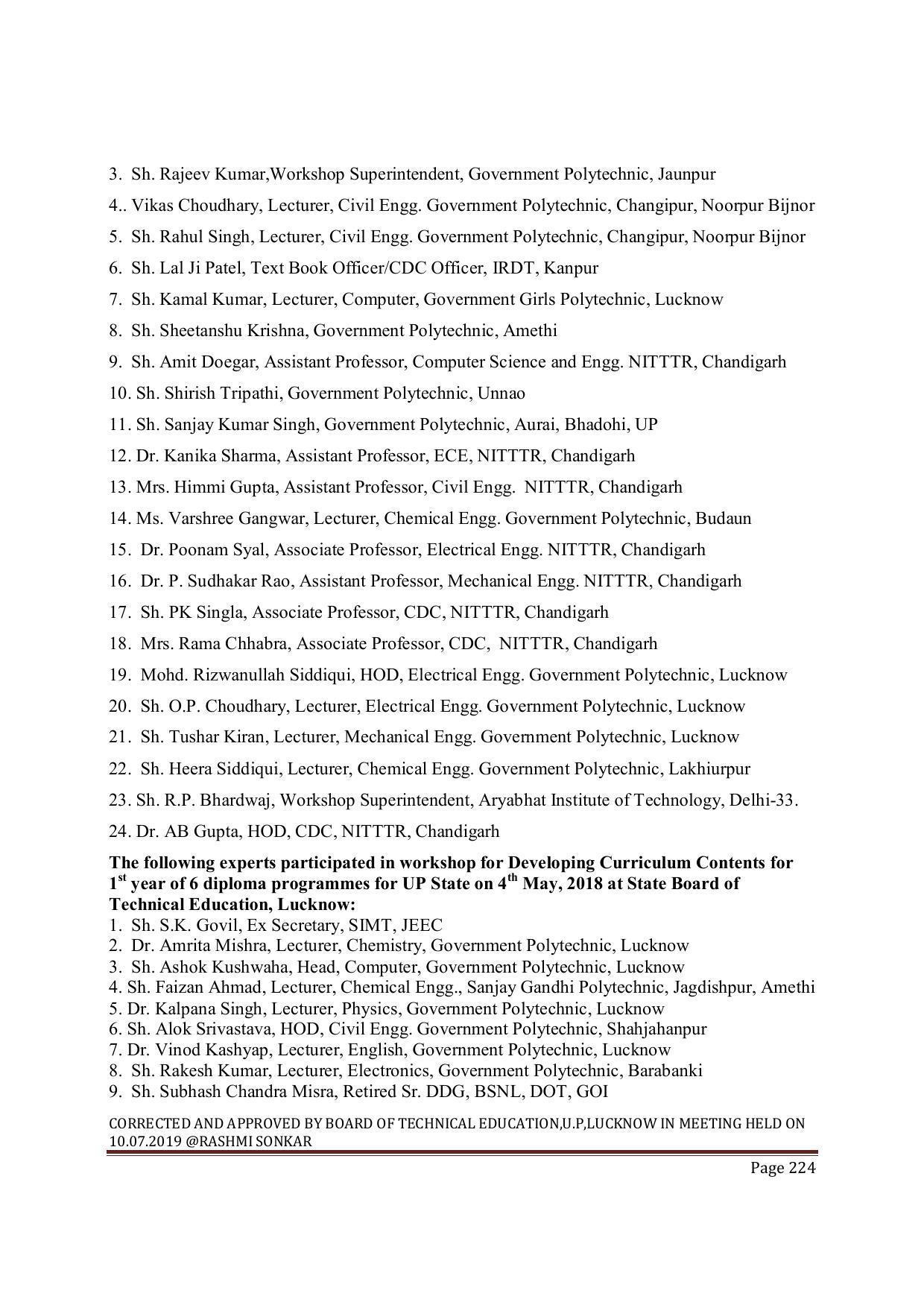 EFFECTIVE FROM JULY 2019-20 - SIX SEMESTER DIPLOMA COURSE IN MECHANICAL ENGINEERING ( REFRIGERATION & AIR CONDITIONING) - Page 224