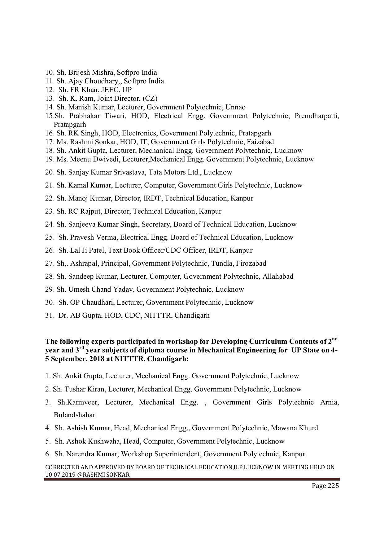 EFFECTIVE FROM JULY 2019-20 - SIX SEMESTER DIPLOMA COURSE IN MECHANICAL ENGINEERING ( REFRIGERATION & AIR CONDITIONING) - Page 225