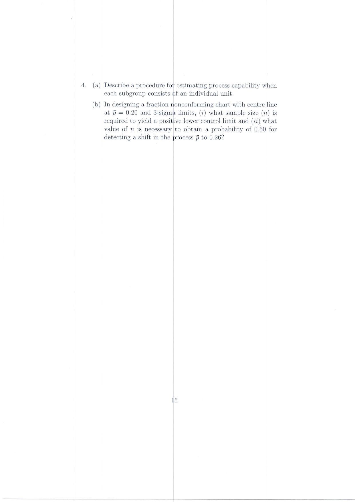ISI Admission Test JRF in Quality, Reliability and Operations Research QRB 2016 Sample Paper - Page 15