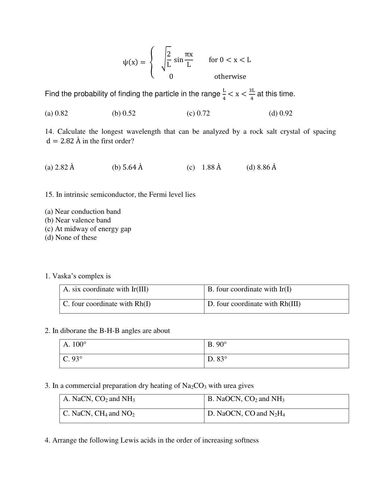 OJEE 2014 B.Sc (LE) Question Paper - Page 3