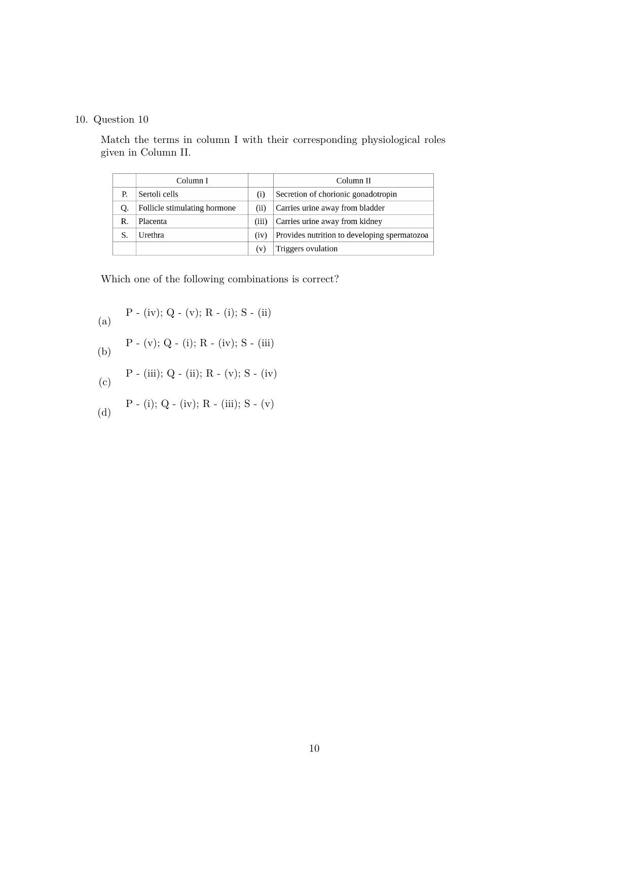 IISER Aptitude Test 2023 English Question Paper - Page 10