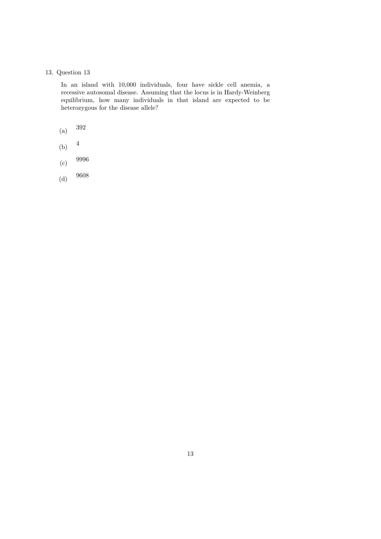 IISER Aptitude Test 2023 English Question Paper - Page 13