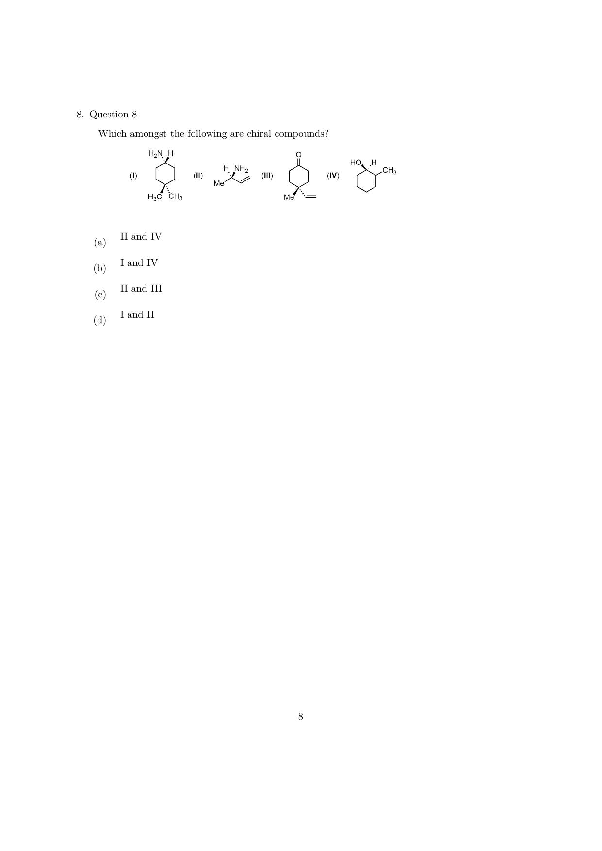 IISER Aptitude Test 2023 English Question Paper - Page 25