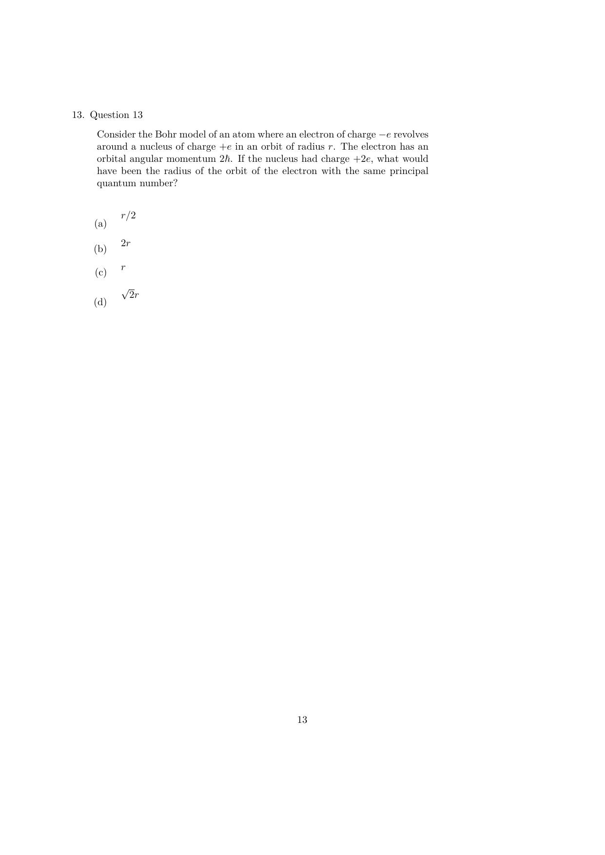 IISER Aptitude Test 2023 English Question Paper - Page 60