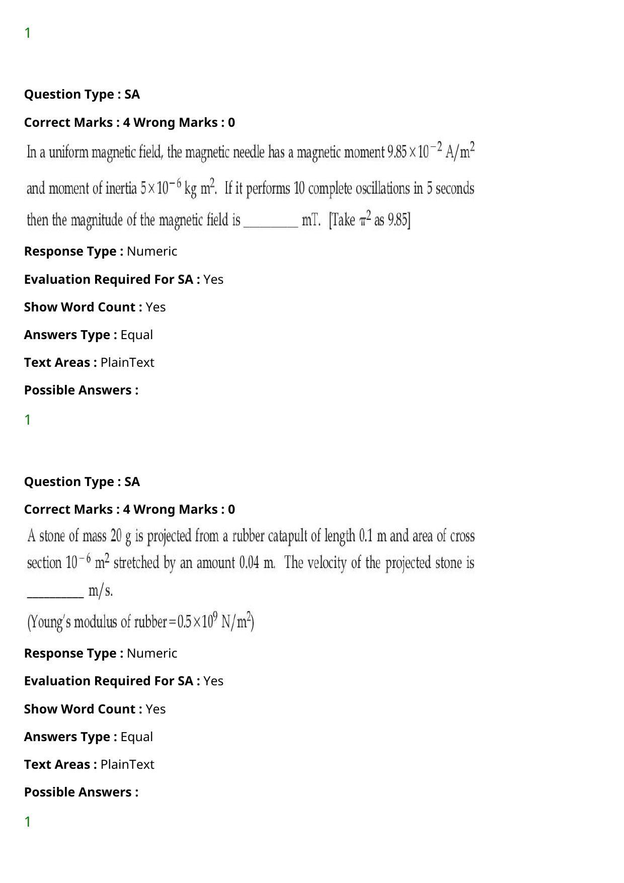 JEE Mains 2021: BTech (Shift 1) 27-07-2021 Question Paper - Page 18