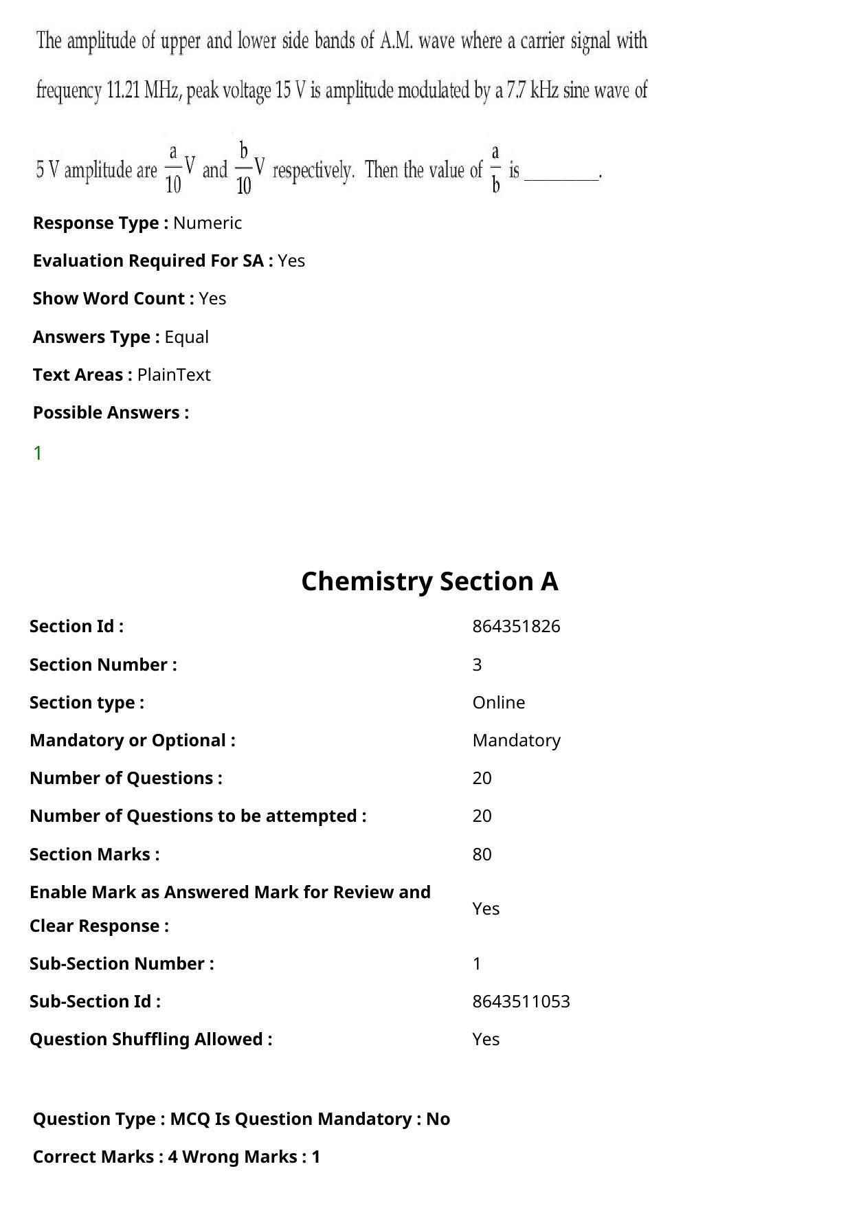 JEE Mains 2021: BTech (Shift 1) 27-07-2021 Question Paper - Page 23