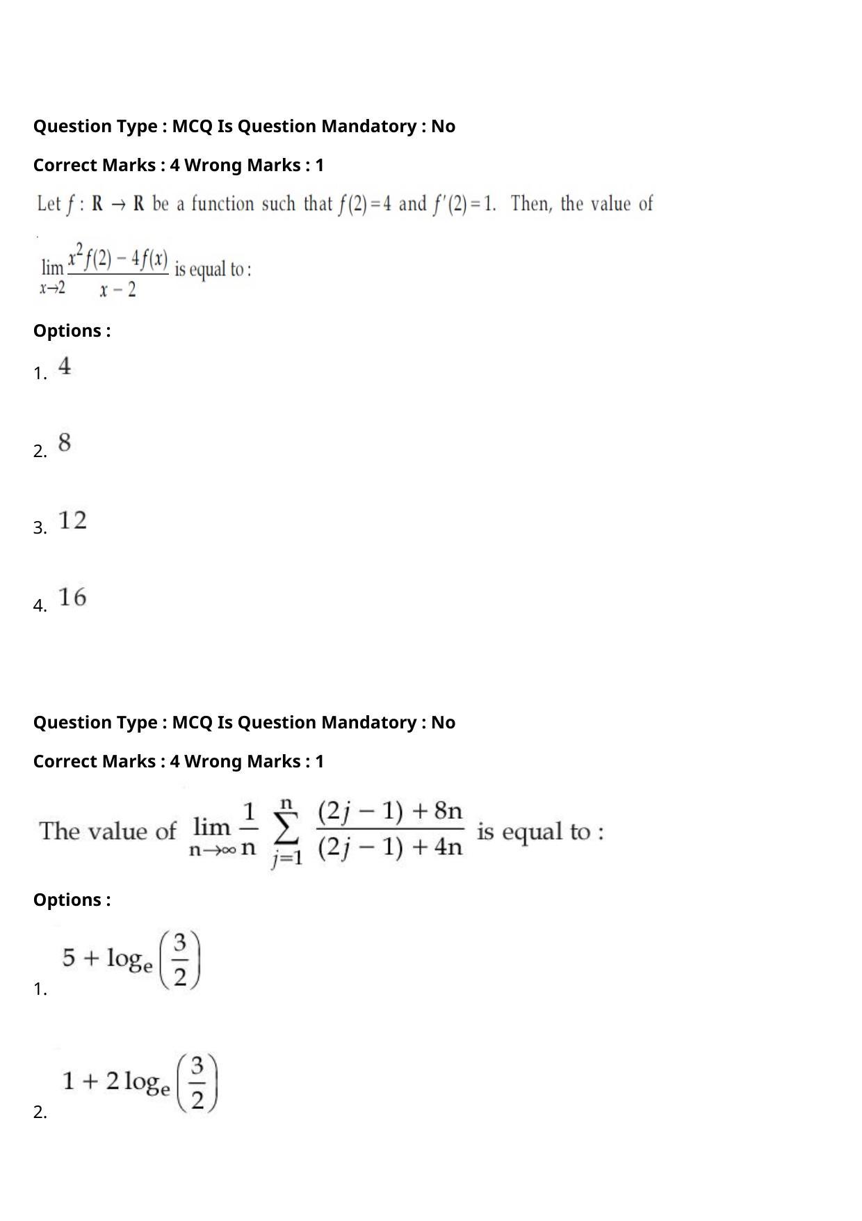 JEE Mains 2021: BTech (Shift 1) 27-07-2021 Question Paper - Page 52