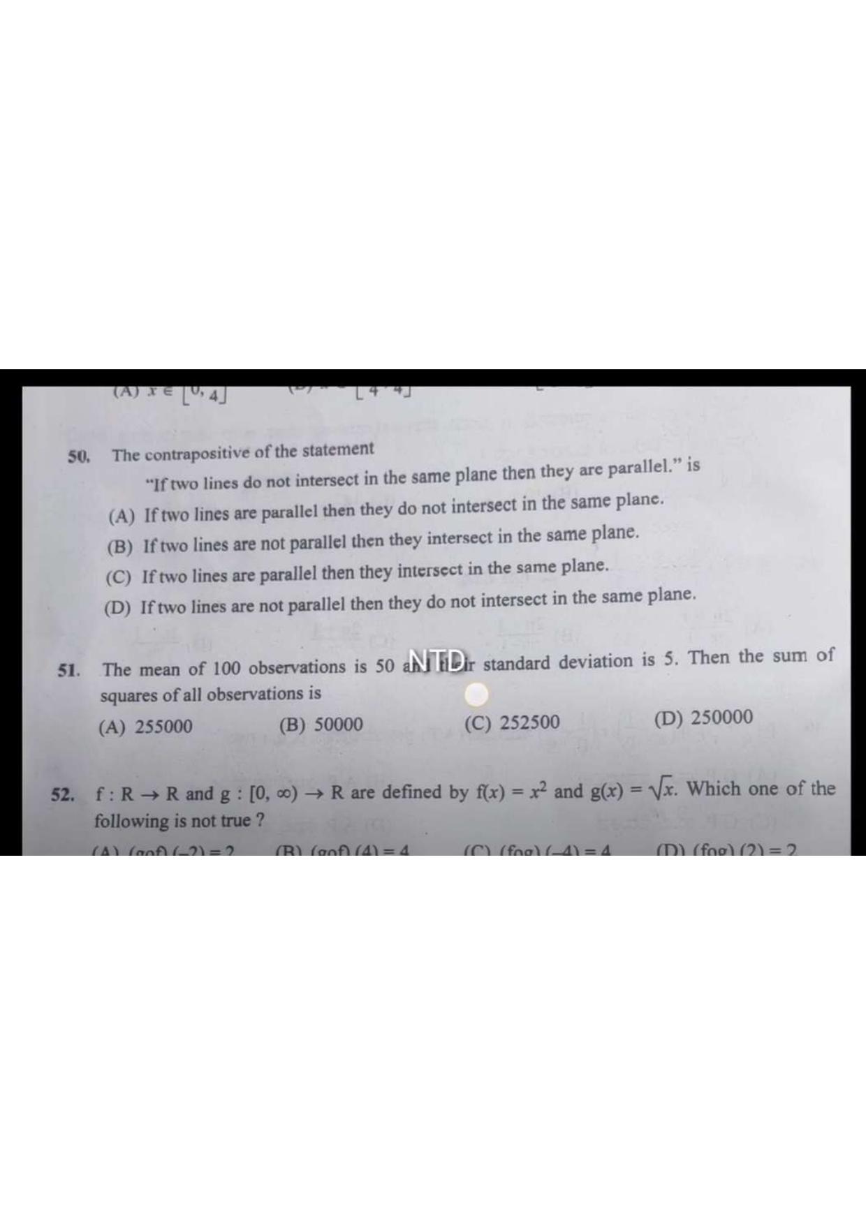 KCET 2023 Mathematics Set A-4 Question Paper - Page 16