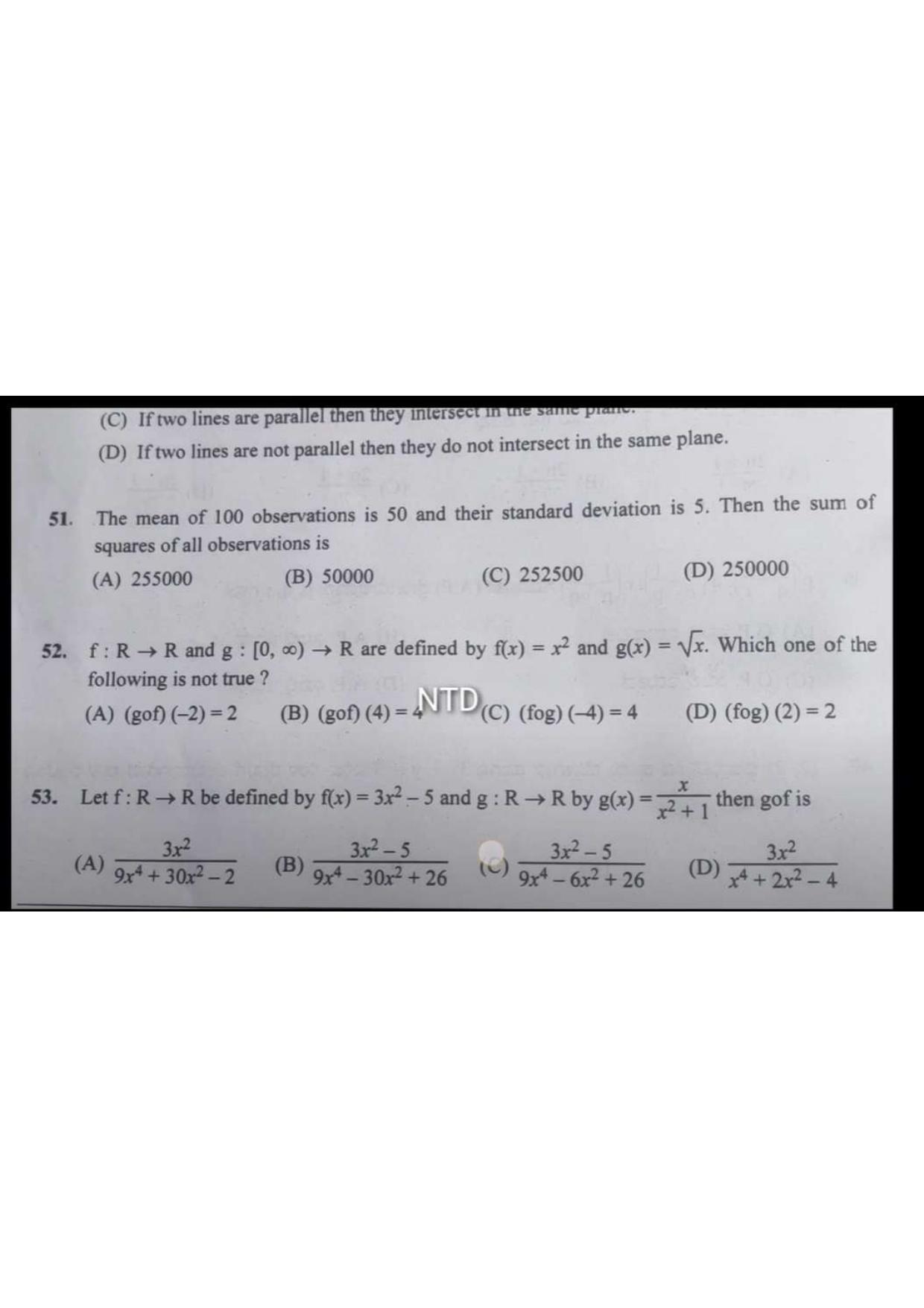 KCET 2023 Mathematics Set A-4 Question Paper - Page 17