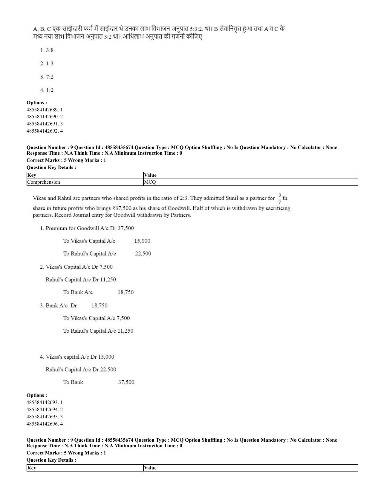 CUET 2023 Domestic Shift 2 Question Papers - 20 June 2023 - Page 9
