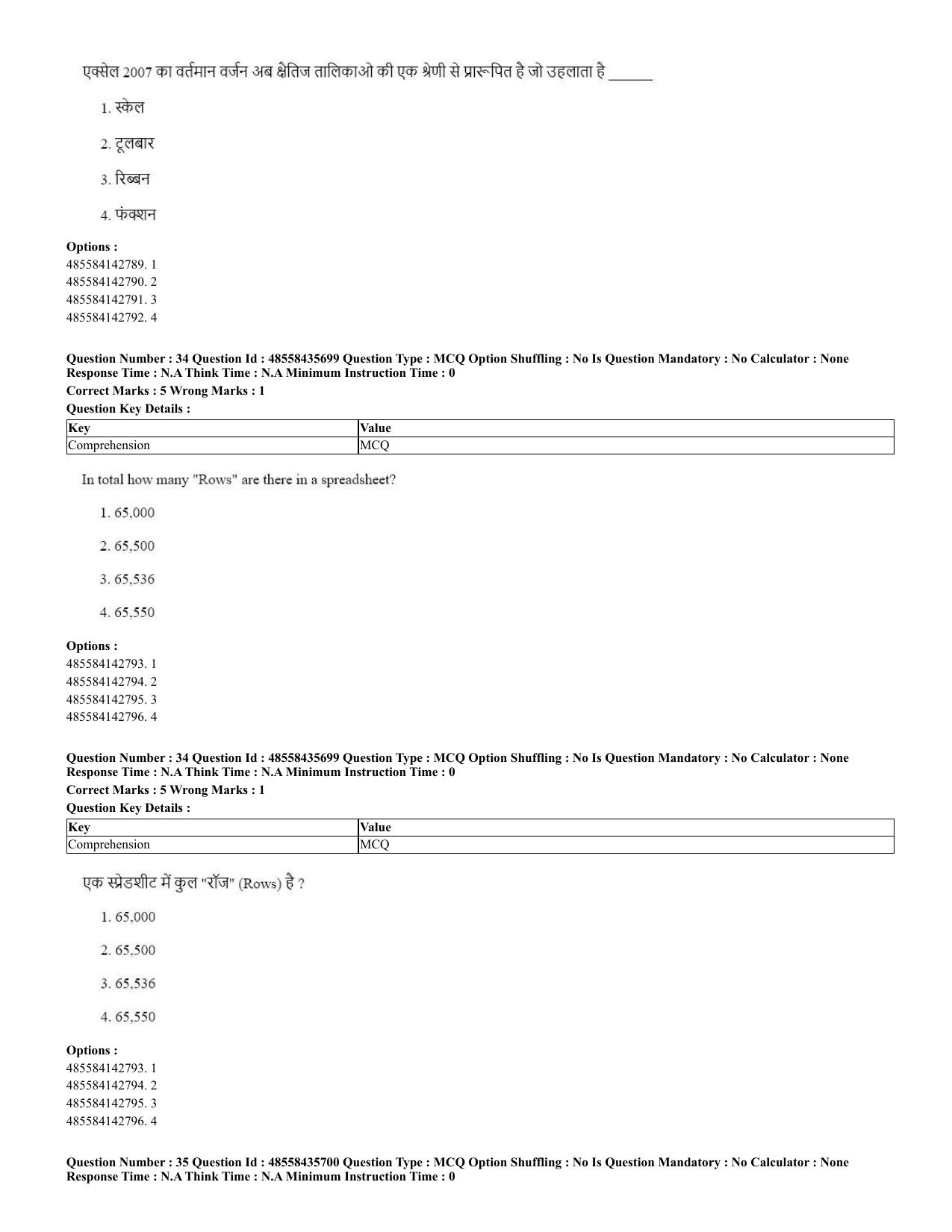 CUET 2023 Domestic Shift 2 Question Papers - 20 June 2023 - Page 31