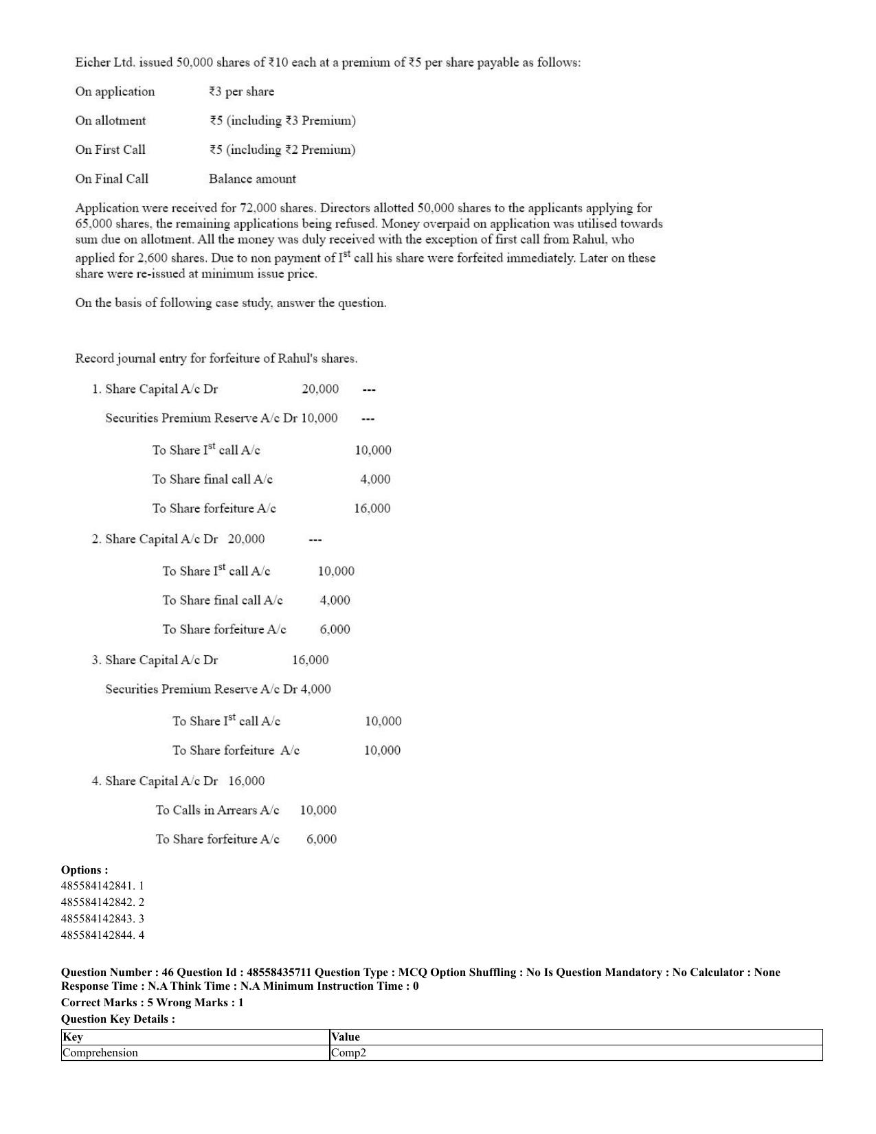 CUET 2023 Domestic Shift 2 Question Papers - 20 June 2023 - Page 46