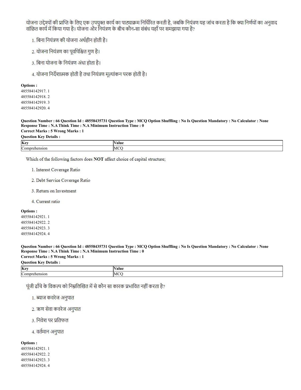 CUET 2023 Domestic Shift 2 Question Papers - 20 June 2023 - Page 65