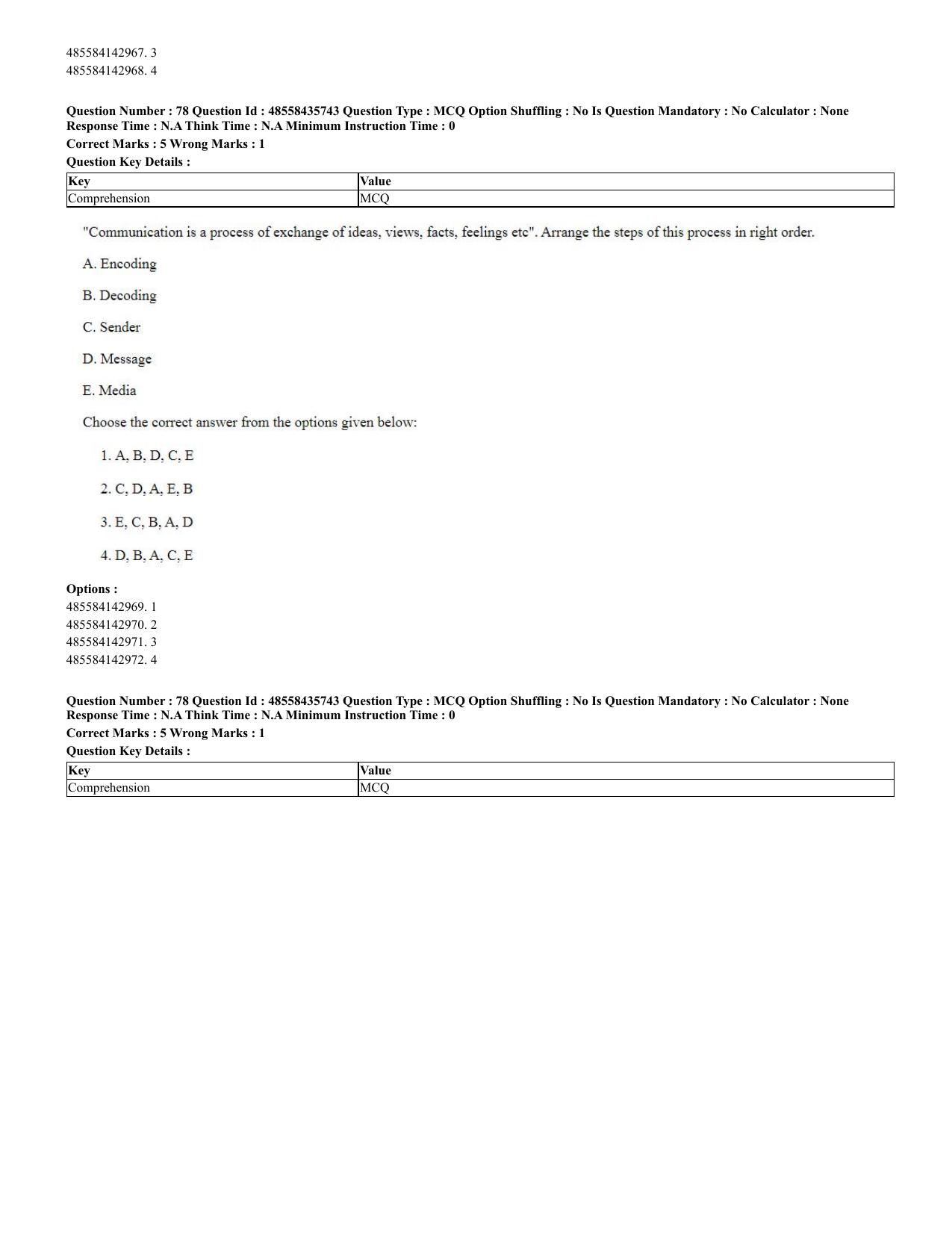 CUET 2023 Domestic Shift 2 Question Papers - 20 June 2023 - Page 75