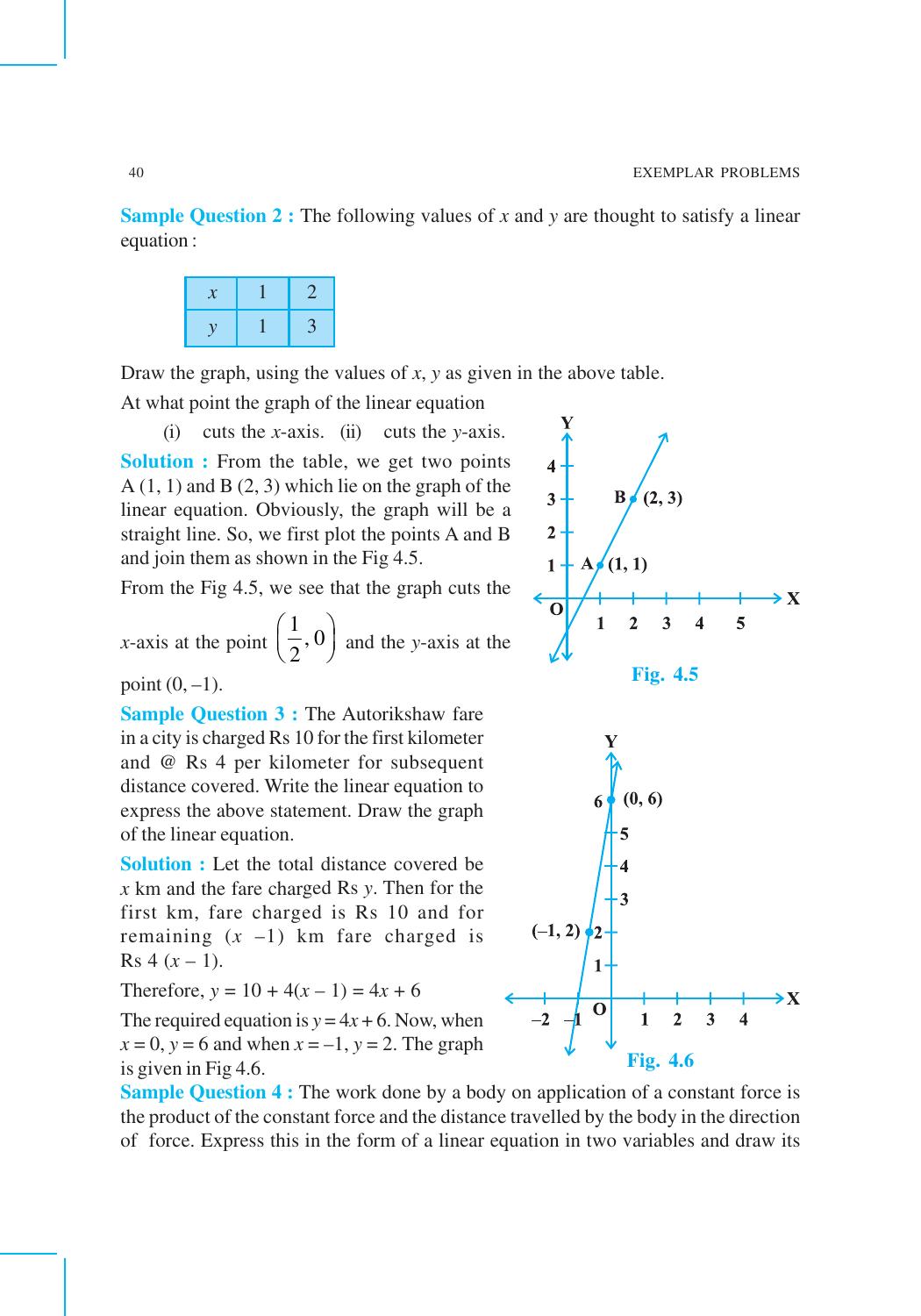 CBSE Worksheets for Class 9 Mathematics Linear Equations in Two Variables Assignment 5 - Page 8