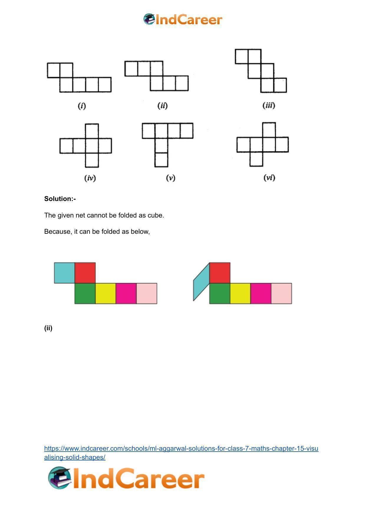 ML Aggarwal Solutions for Class 7 Maths Chapter 15- Visualising Solid Shapes - Page 5