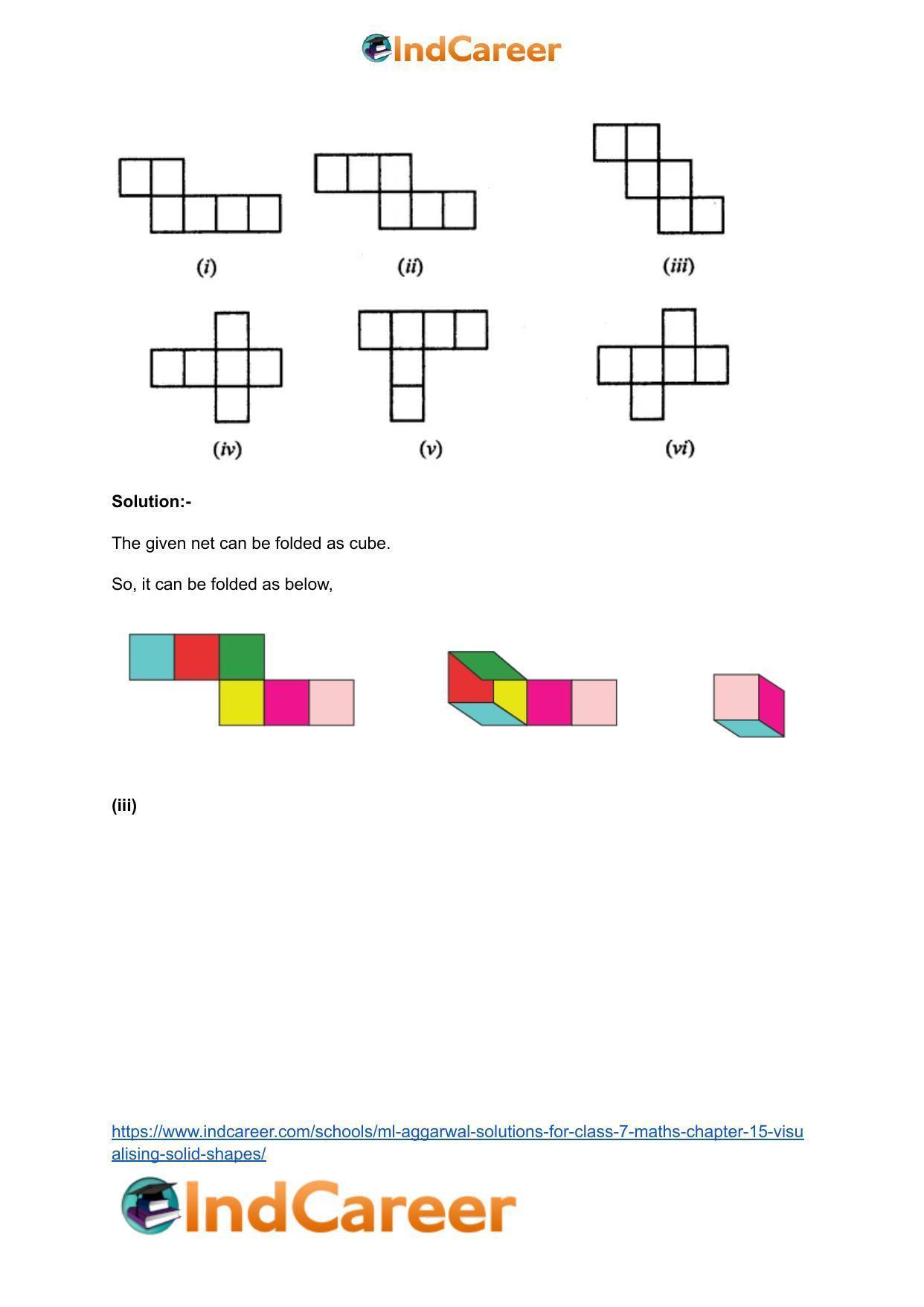 ML Aggarwal Solutions for Class 7 Maths Chapter 15- Visualising Solid Shapes - Page 6