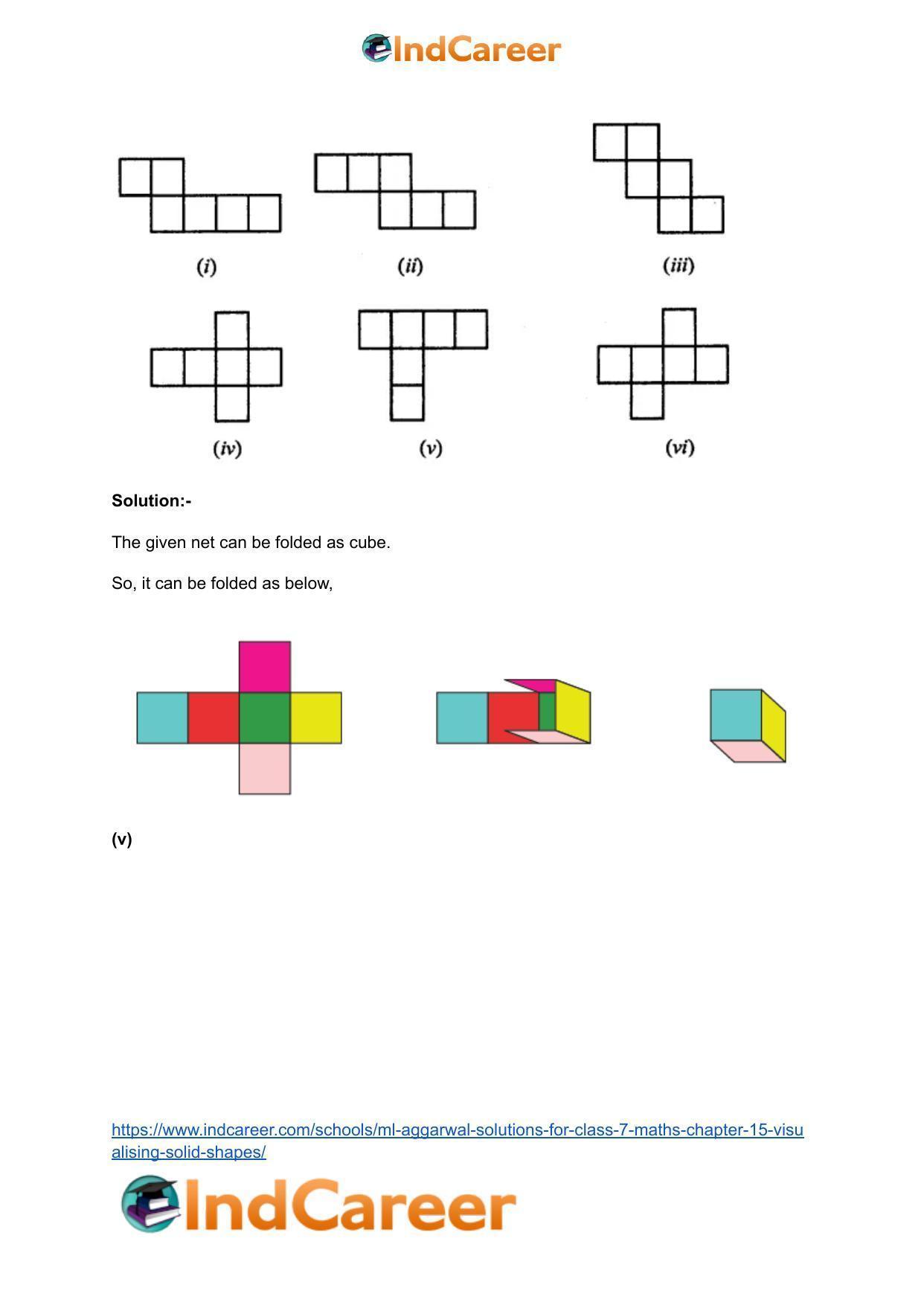 ML Aggarwal Solutions for Class 7 Maths Chapter 15- Visualising Solid Shapes - Page 8