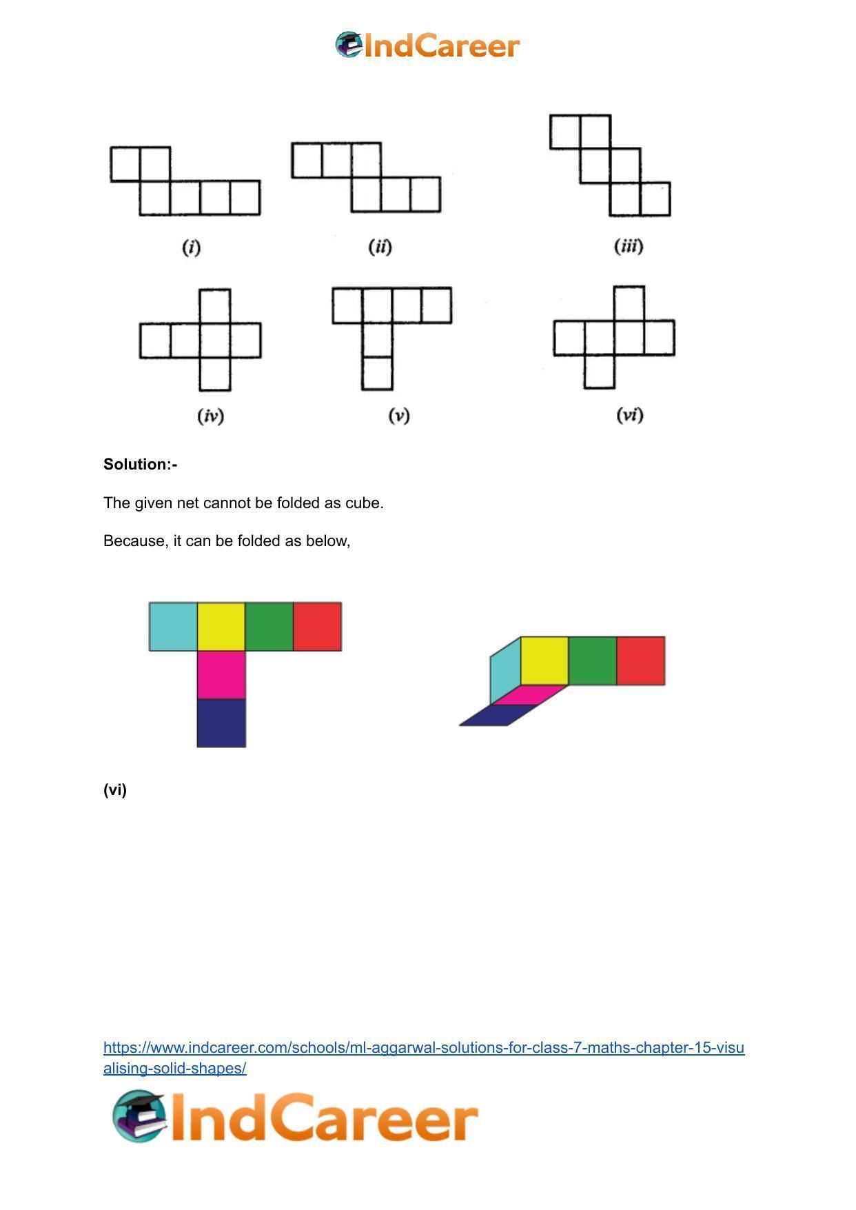 ML Aggarwal Solutions for Class 7 Maths Chapter 15- Visualising Solid Shapes - Page 9