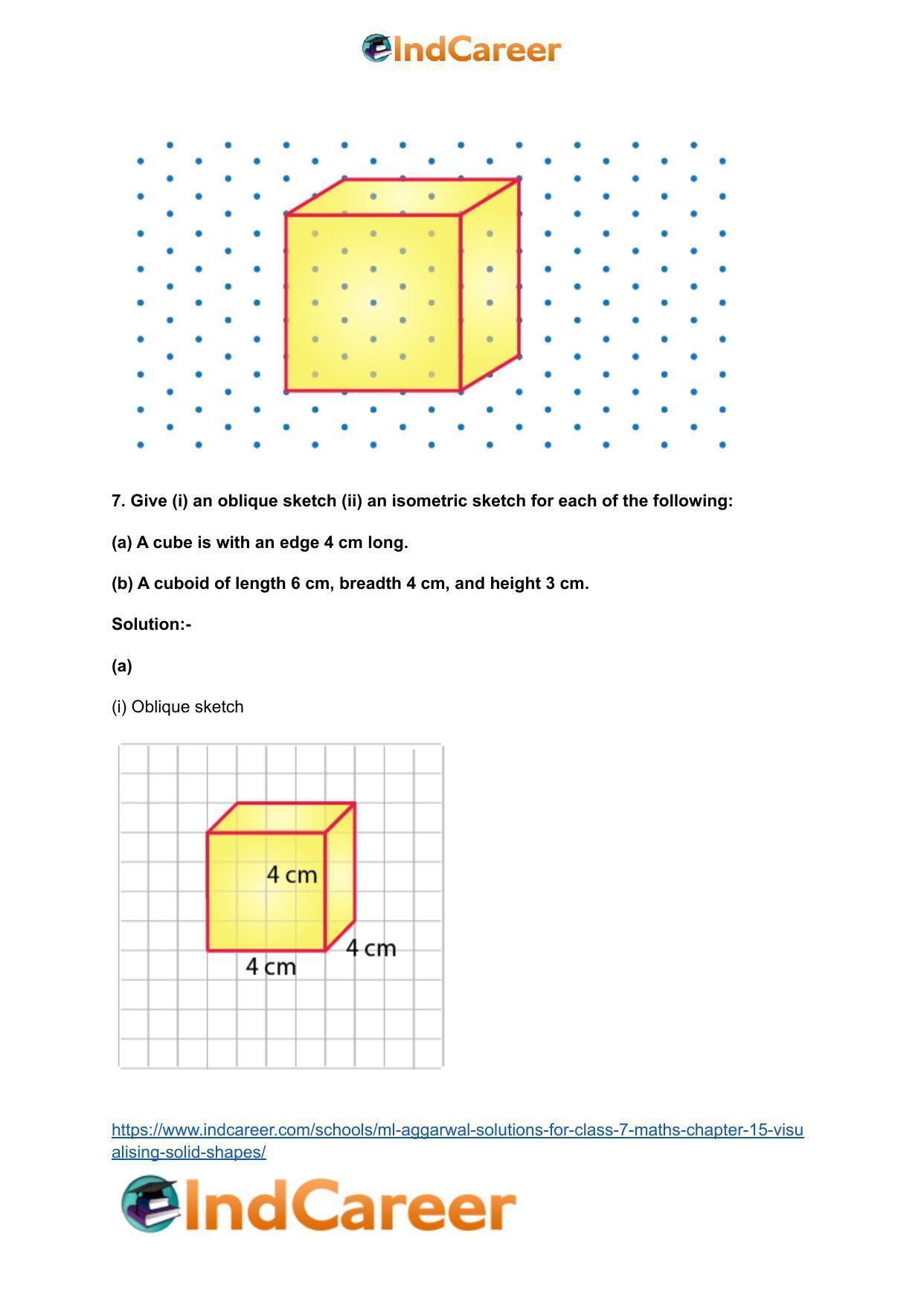ML Aggarwal Solutions for Class 7 Maths Chapter 15- Visualising Solid Shapes - Page 15