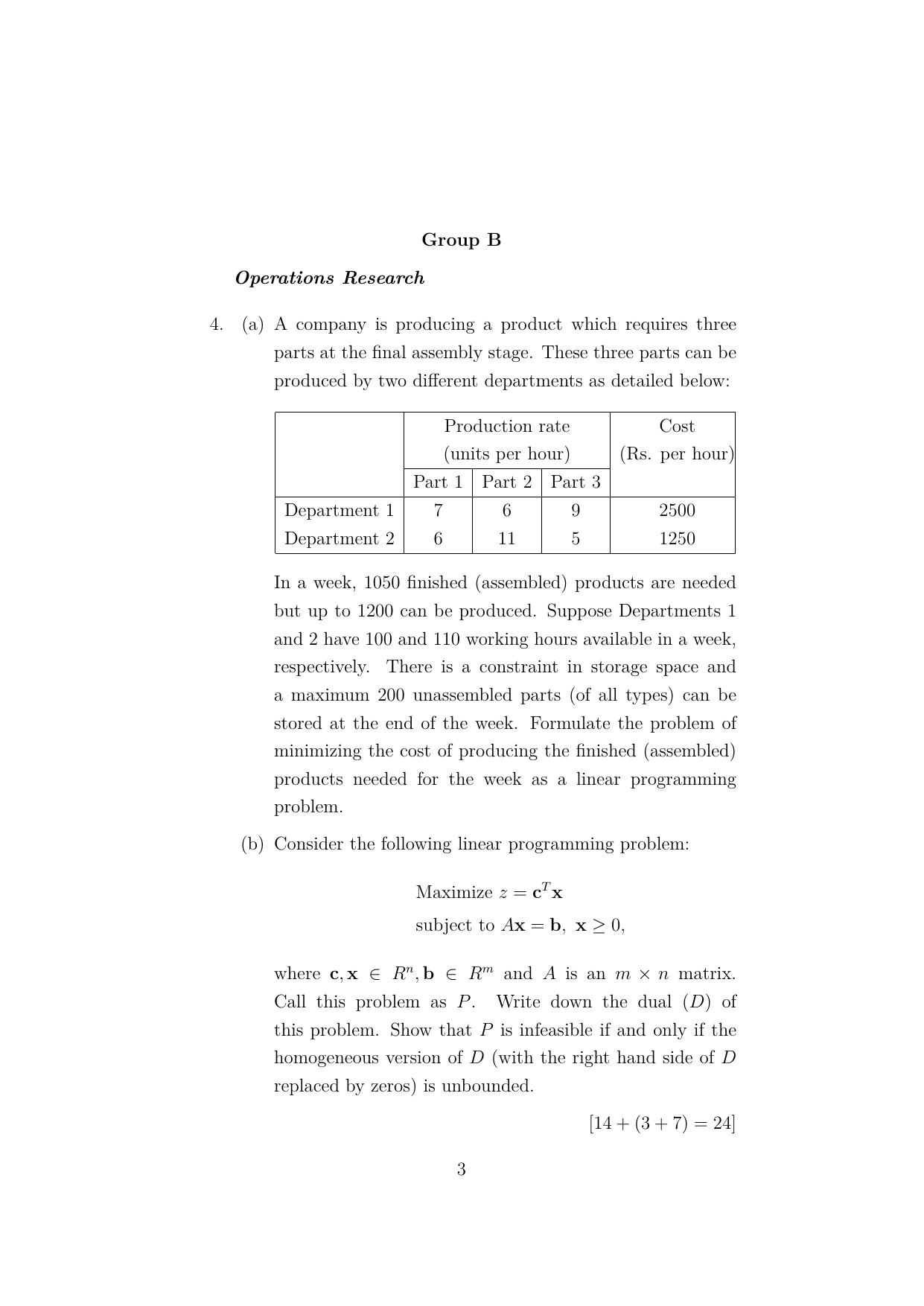 ISI Admission Test JRF in Quality, Reliability and Operations Research (QRB) 2023 Sample Paper - Page 3